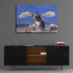 Epic Art 'White Dragon' by Daniel Eskridge, Acrylic Glass Wall Art,36x24