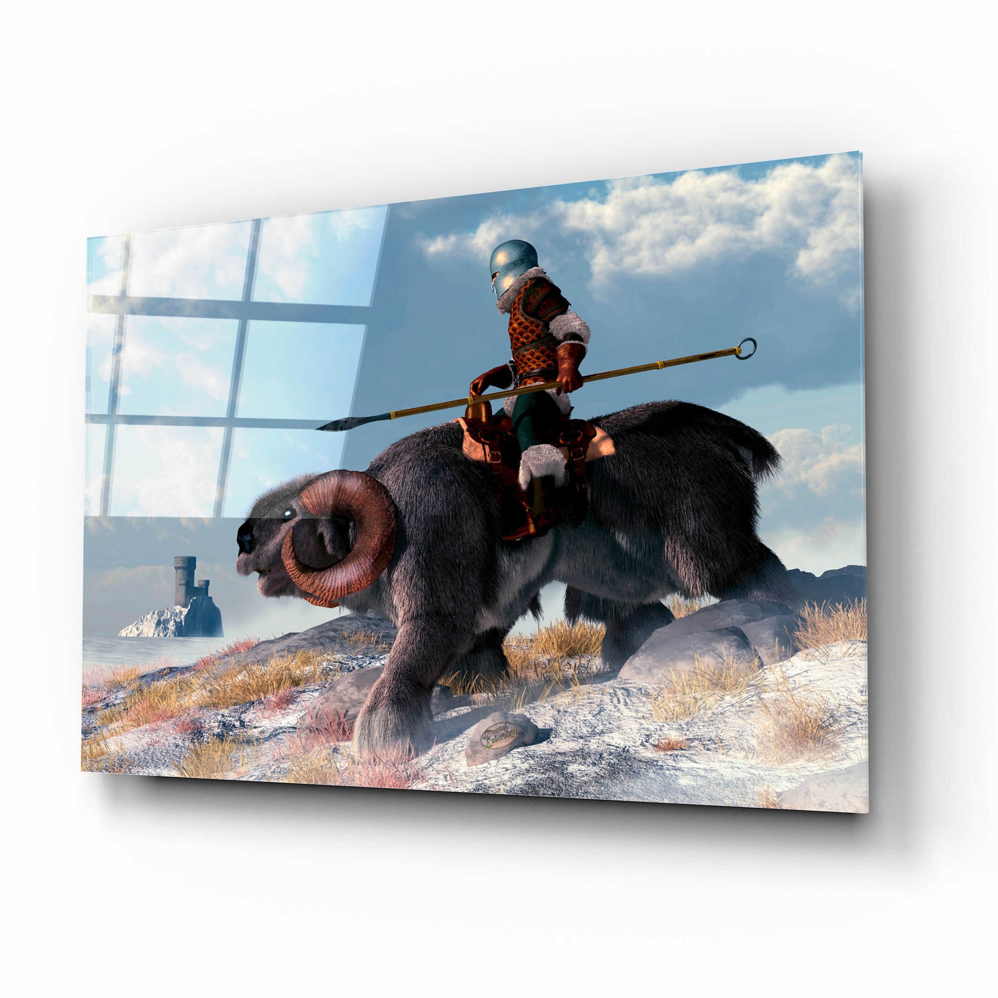 Epic Art 'Winter Warrior' by Daniel Eskridge, Acrylic Glass Wall Art,16x12