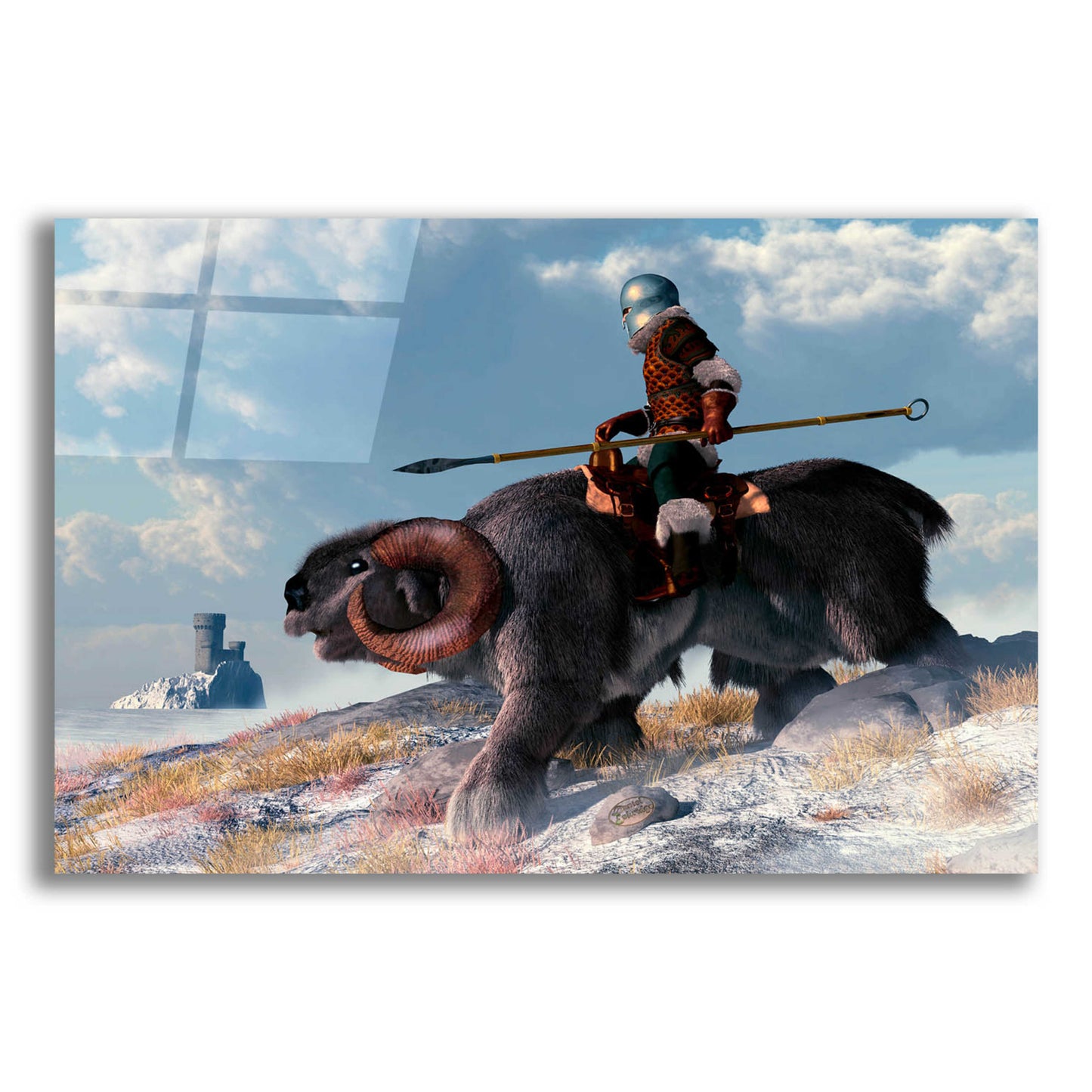 Epic Art 'Winter Warrior' by Daniel Eskridge, Acrylic Glass Wall Art,24x16