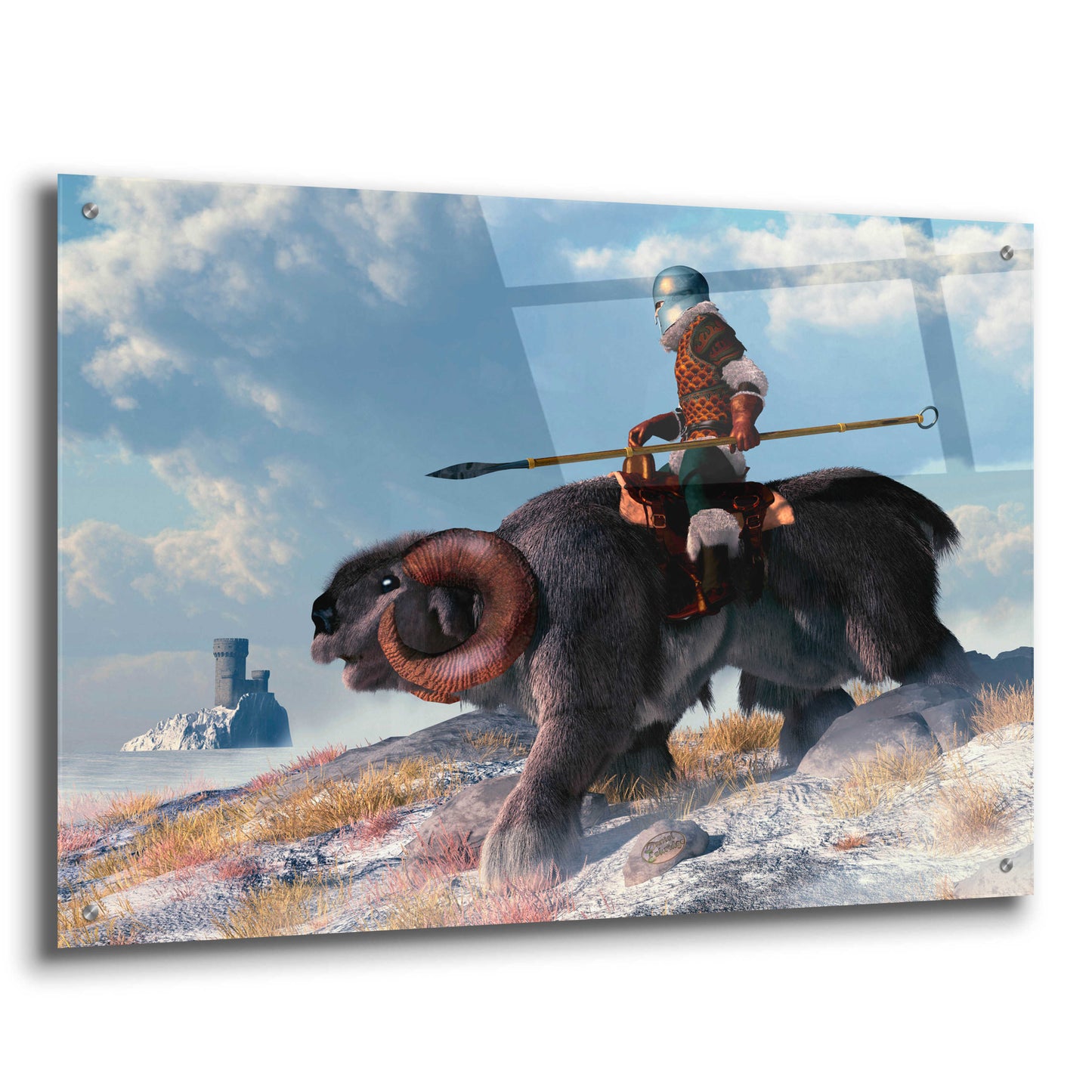 Epic Art 'Winter Warrior' by Daniel Eskridge, Acrylic Glass Wall Art,36x24