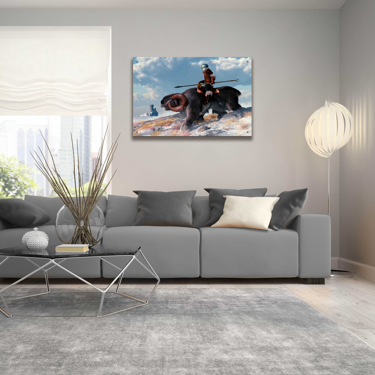 Epic Art 'Winter Warrior' by Daniel Eskridge, Acrylic Glass Wall Art,36x24