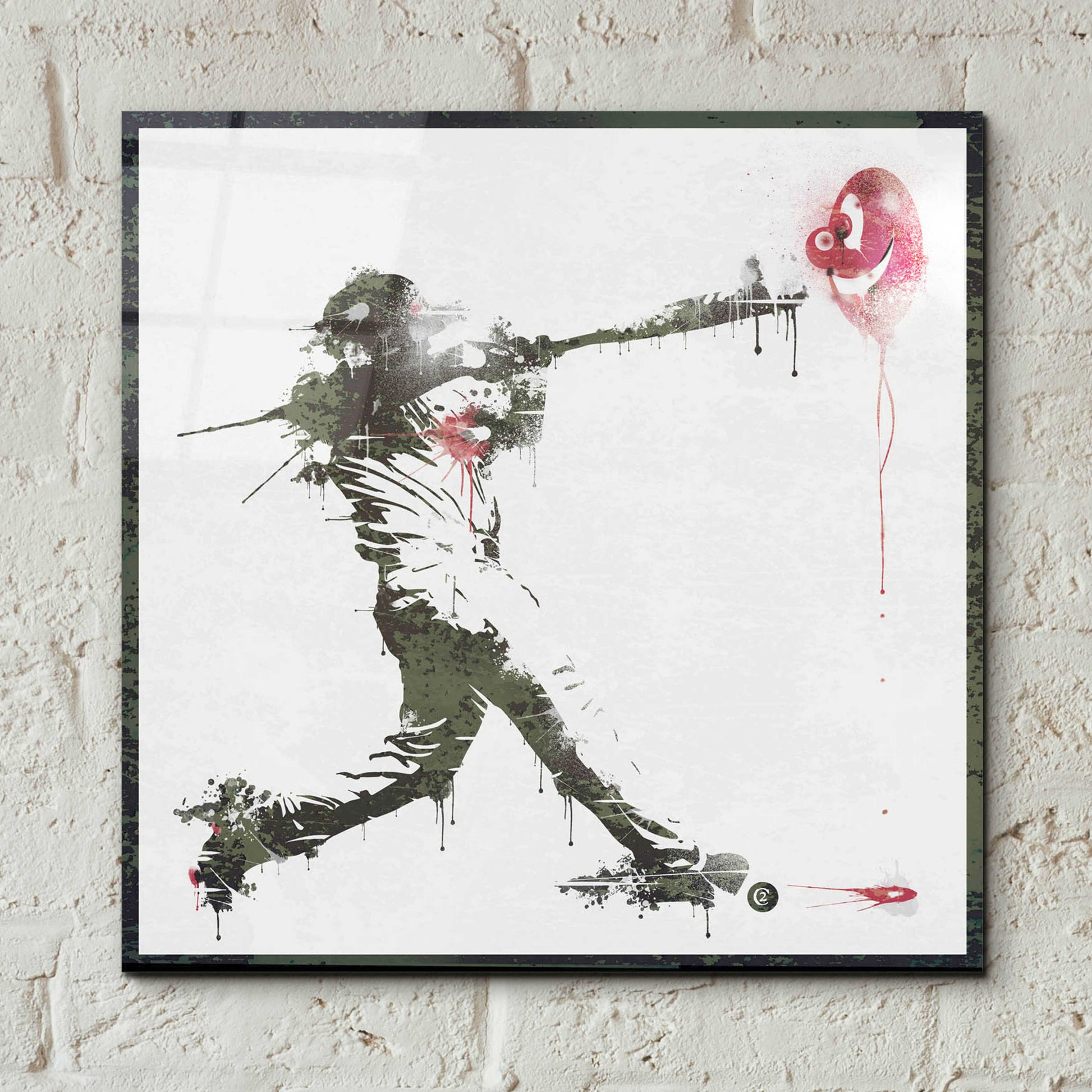 Epic Art 'War' by Danksy, Acrylic Glass Wall Art,12x12