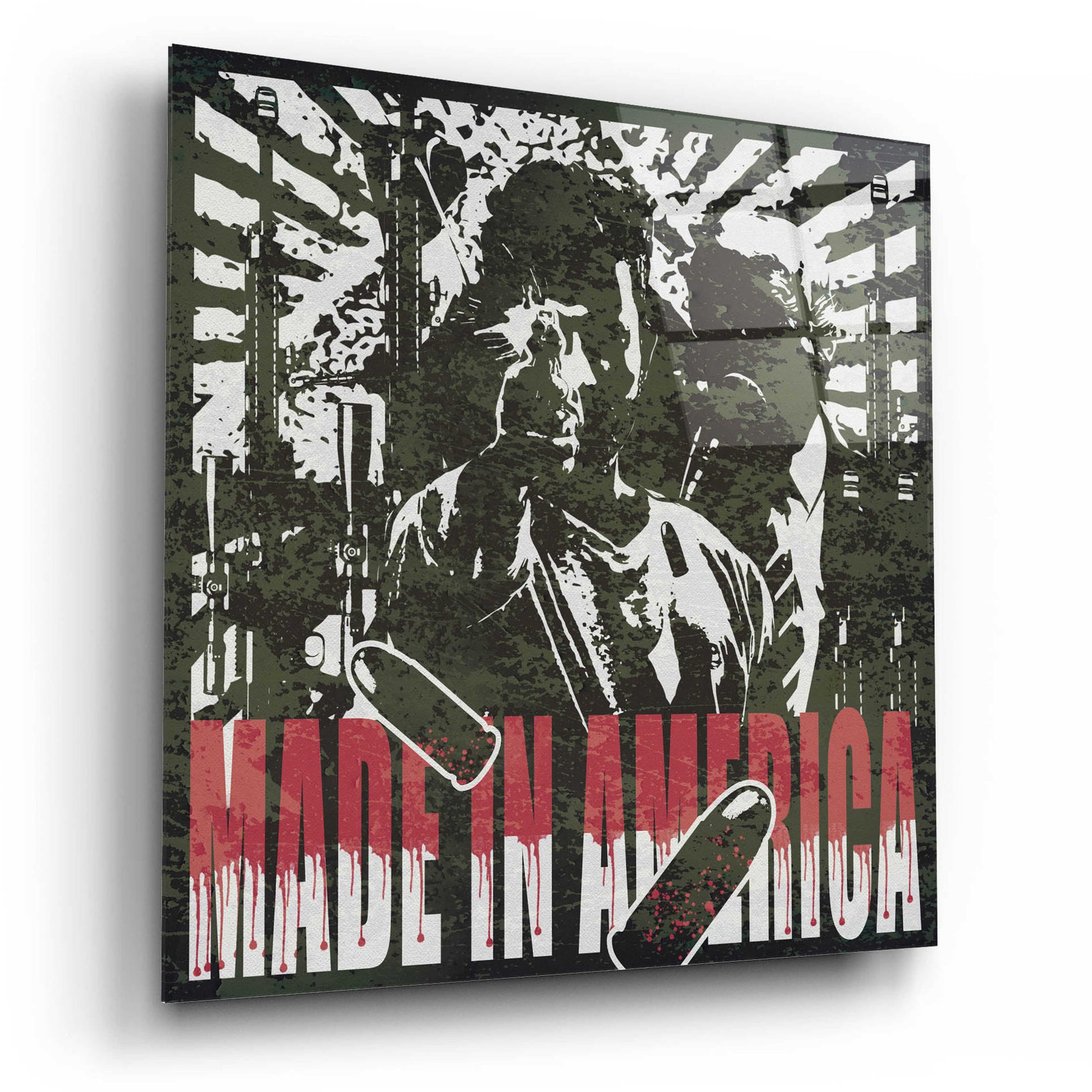 Epic Art 'Made In Merica' by Danksy, Acrylic Glass Wall Art,12x12