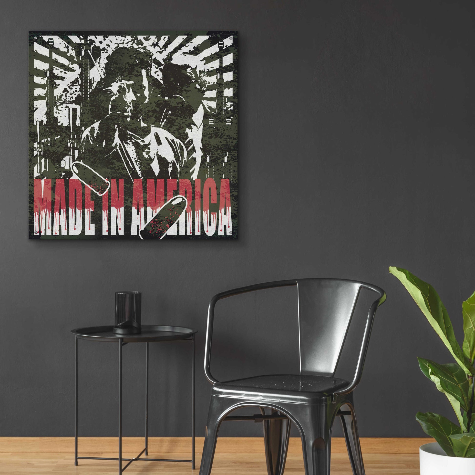 Epic Art 'Made In Merica' by Danksy, Acrylic Glass Wall Art,36x36