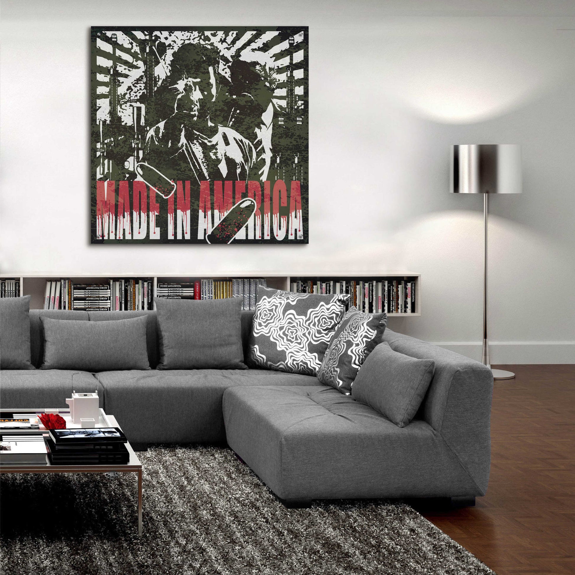 Epic Art 'Made In Merica' by Danksy, Acrylic Glass Wall Art,36x36