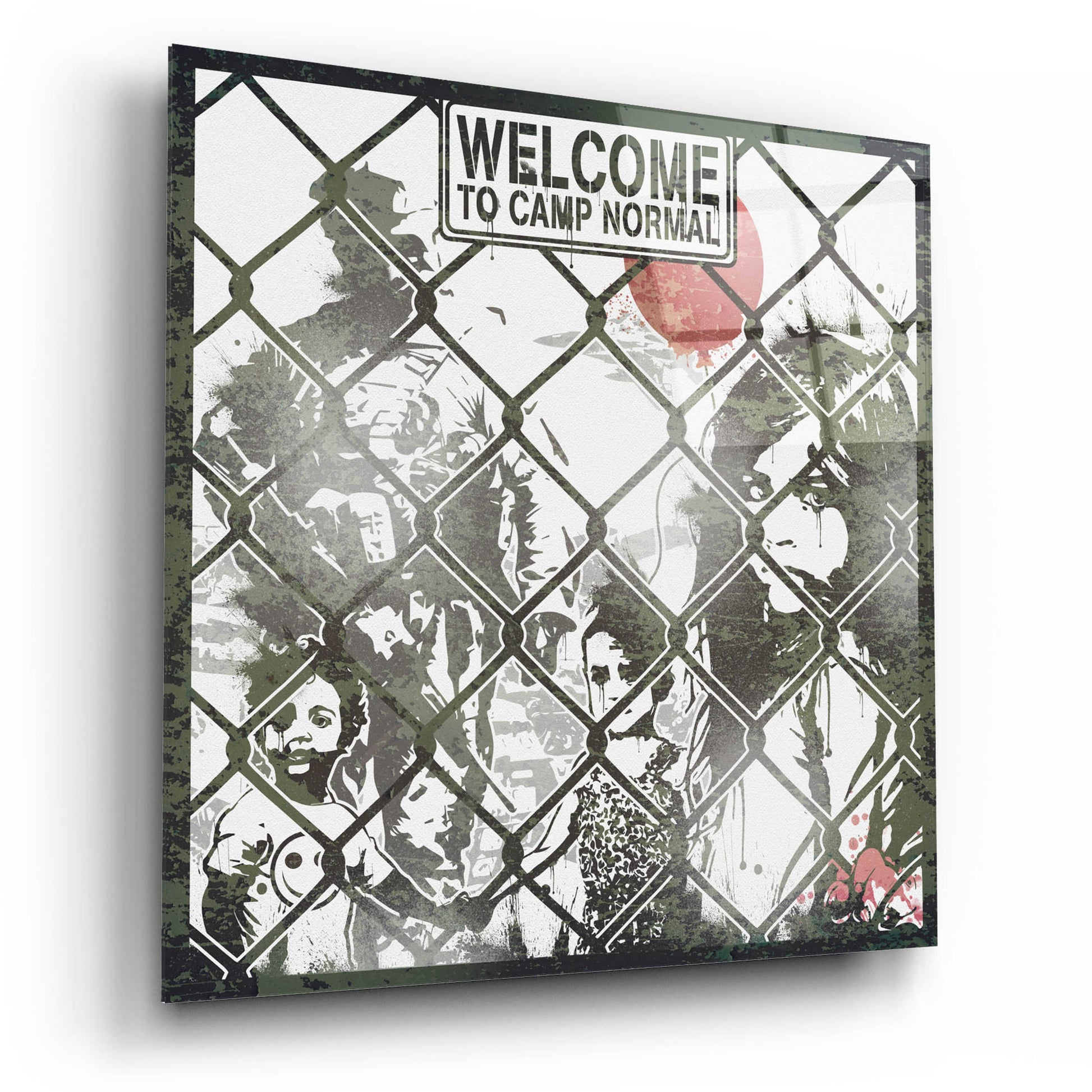 Epic Art 'Welcome' by Danksy, Acrylic Glass Wall Art,12x12