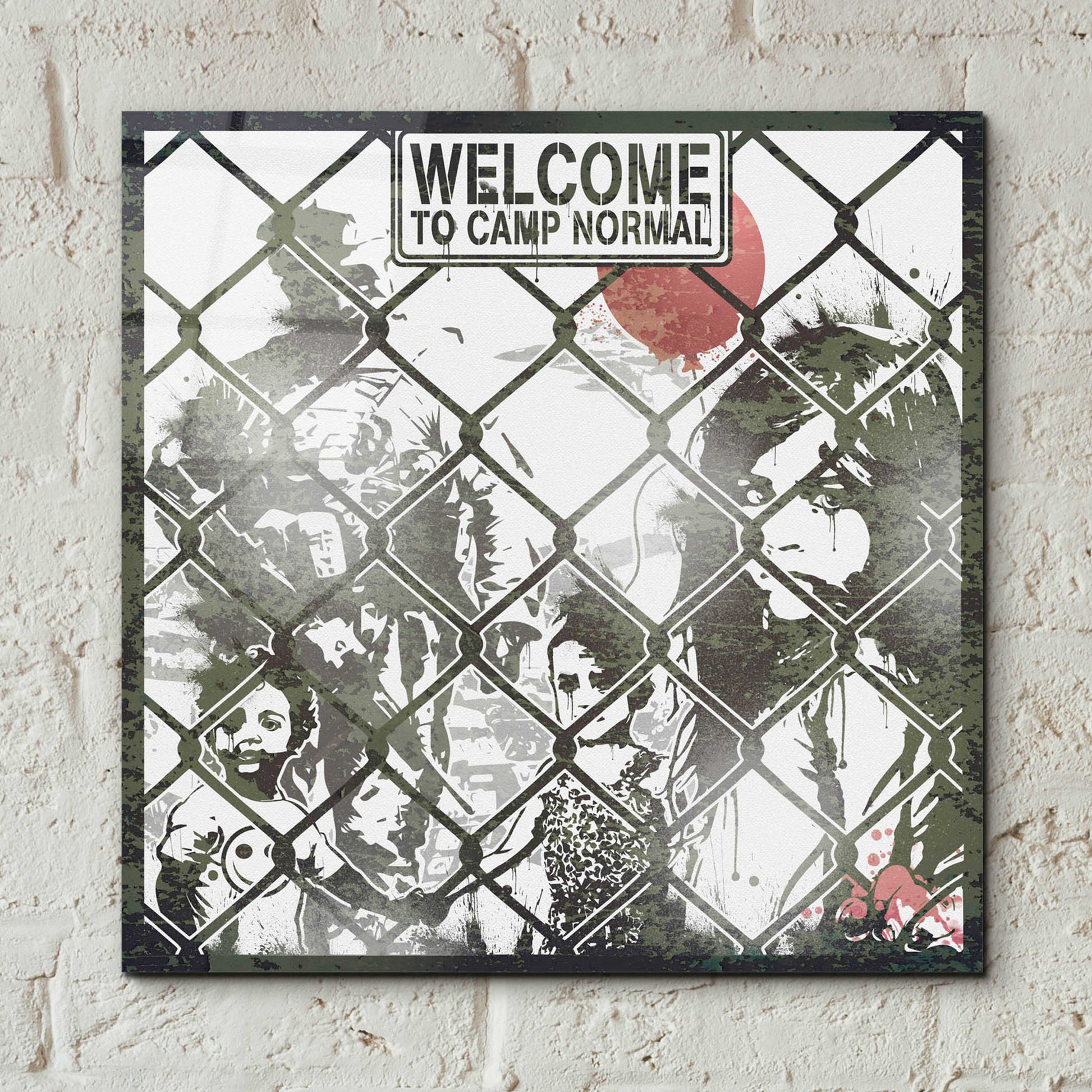 Epic Art 'Welcome' by Danksy, Acrylic Glass Wall Art,12x12