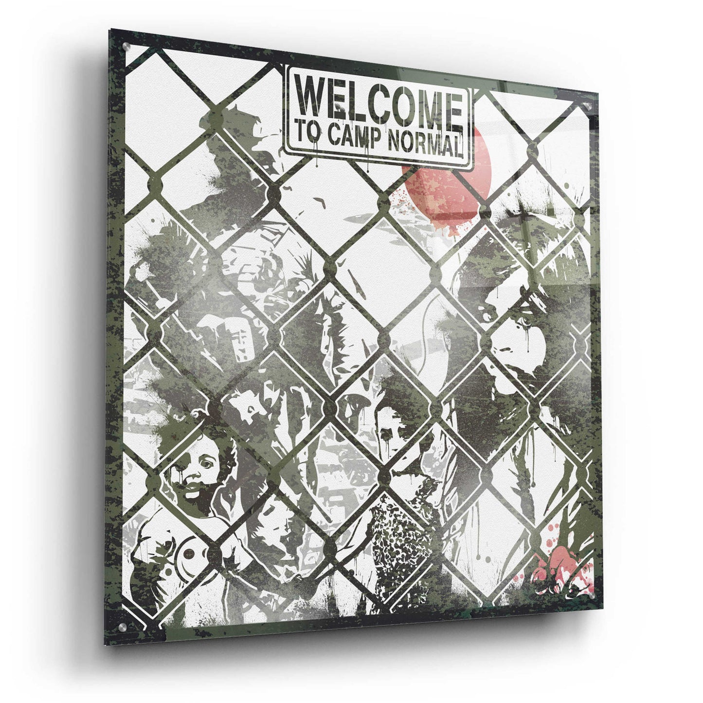 Epic Art 'Welcome' by Danksy, Acrylic Glass Wall Art,36x36