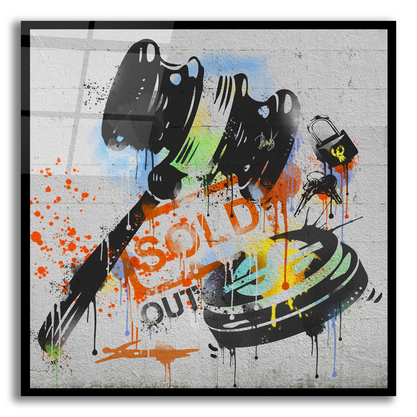 Epic Art 'Sold Out' by Danksy, Acrylic Glass Wall Art