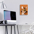 Epic Art 'Bengal Cat' by Debbie Gray, Acrylic Glass Wall Art,12x16