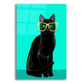 Epic Art 'Black Cat Mint' by Debbie Gray, Acrylic Glass Wall Art