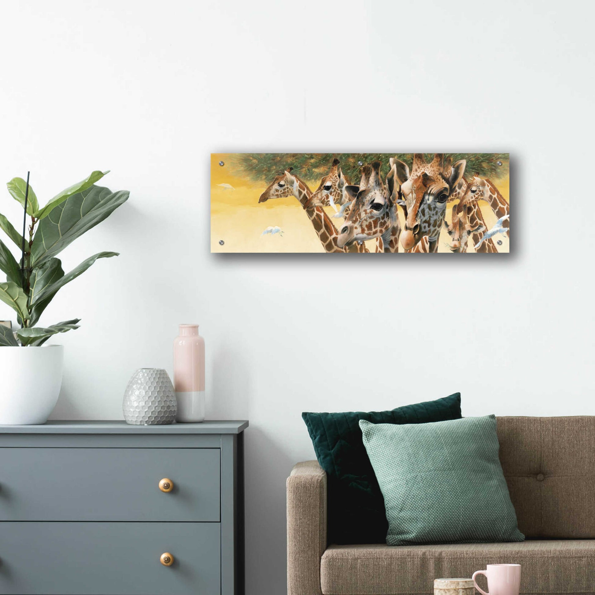 Epic Art 'A Walk in the Sun' by Durwood Coffey, Acrylic Glass Wall Art,36x12