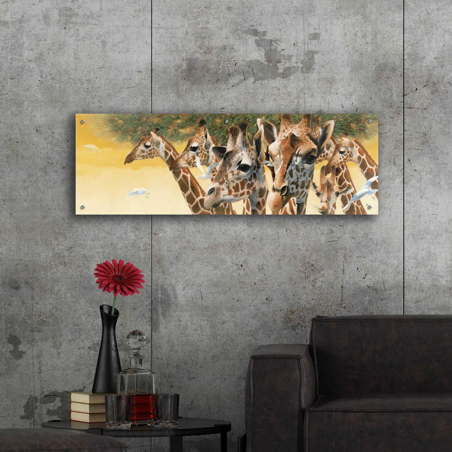 Epic Art 'A Walk in the Sun' by Durwood Coffey, Acrylic Glass Wall Art,48x16