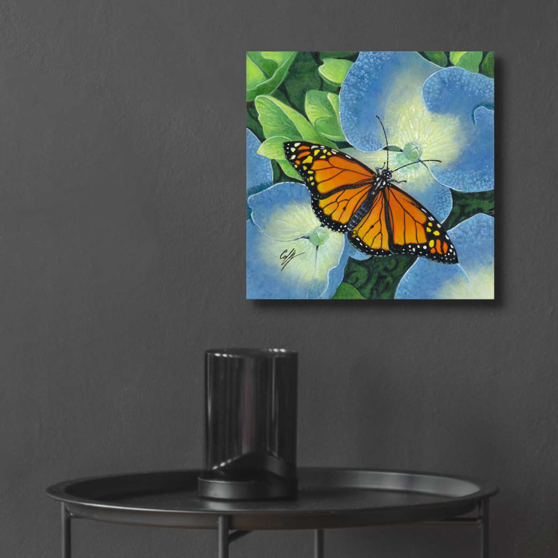 Epic Art 'Butterfly' by Durwood Coffey, Acrylic Glass Wall Art,12x12