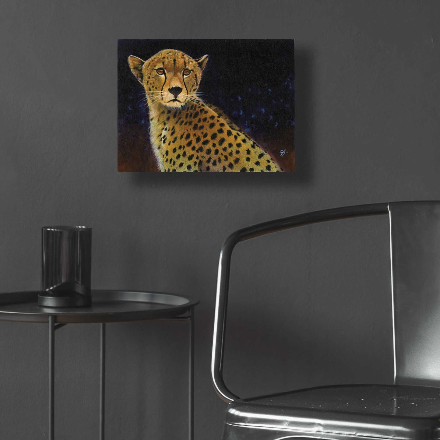 Epic Art 'Cheetah' by Durwood Coffey, Acrylic Glass Wall Art,16x12