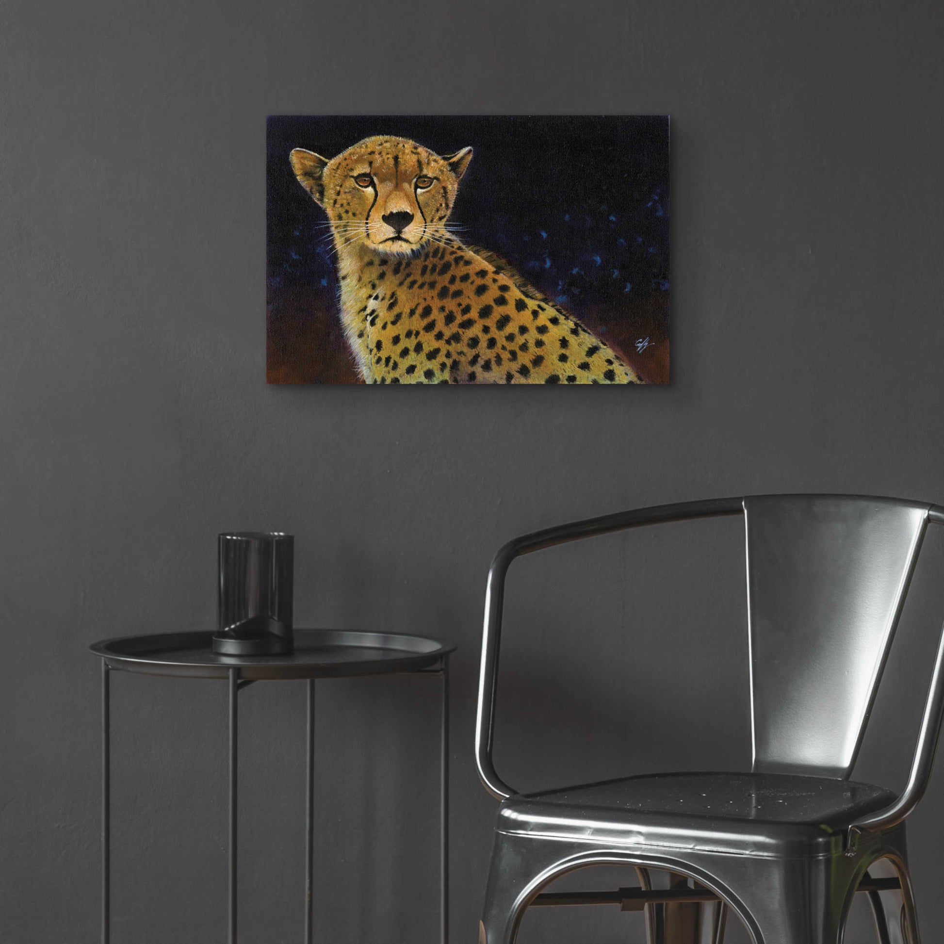 Epic Art 'Cheetah' by Durwood Coffey, Acrylic Glass Wall Art,24x16