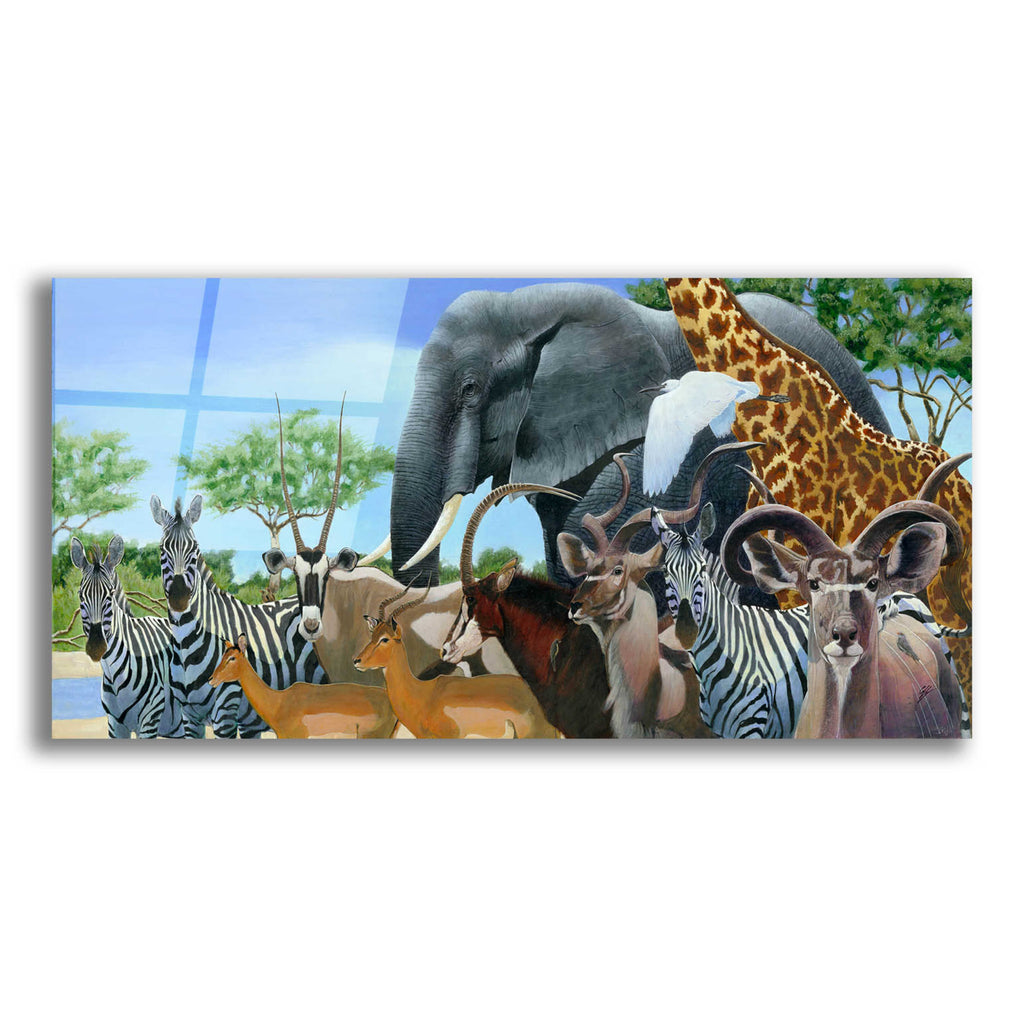 Epic Art 'Gathering' by Durwood Coffey, Acrylic Glass Wall Art