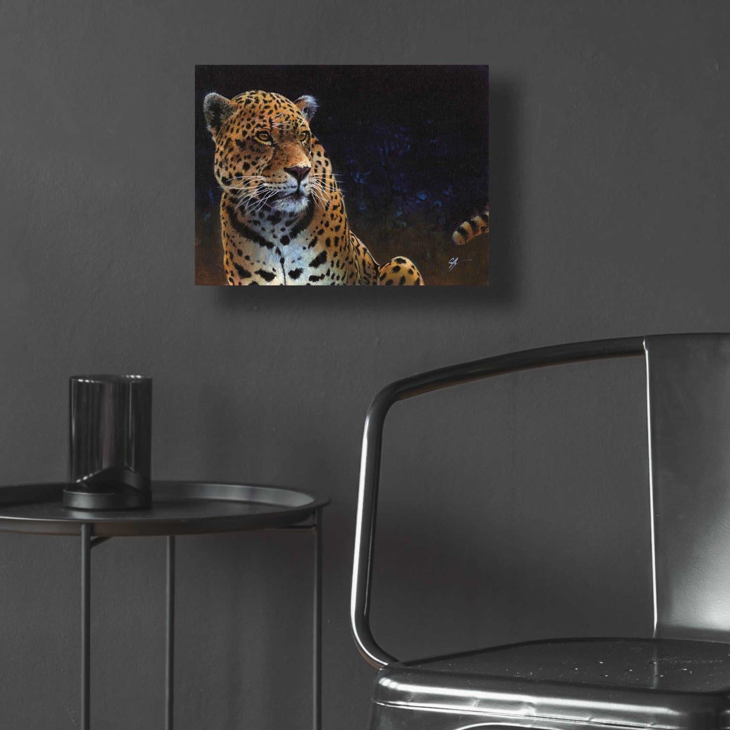 Epic Art 'Jaguar' by Durwood Coffey, Acrylic Glass Wall Art,16x12