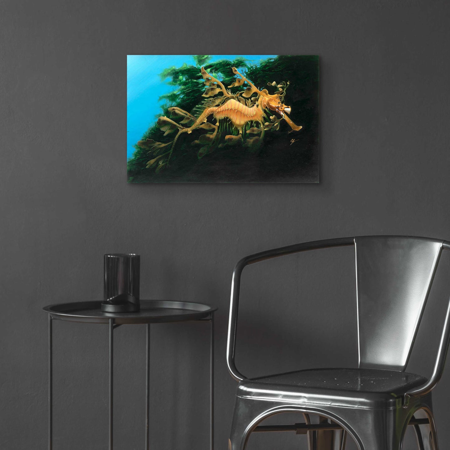 Epic Art 'Leafly Sea Dragon' by Durwood Coffey, Acrylic Glass Wall Art,24x16