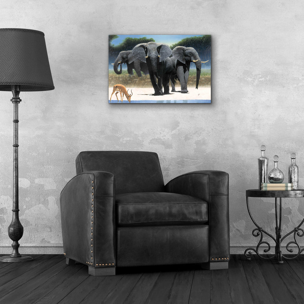 Epic Art 'The Approach' by Durwood Coffey, Acrylic Glass Wall Art,24x16
