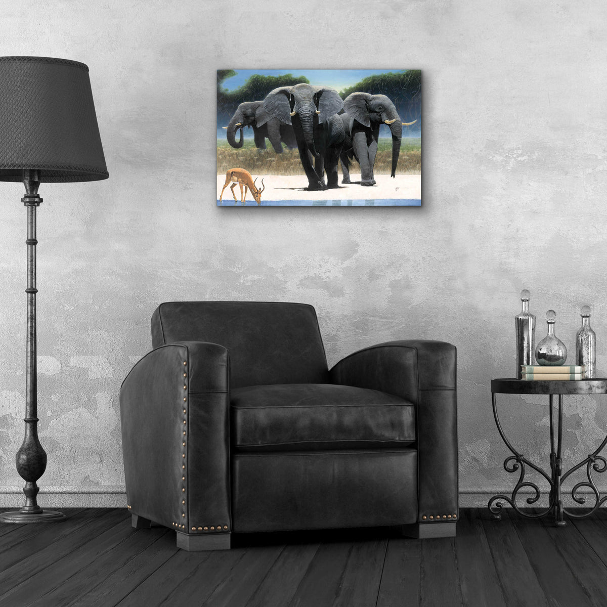 Epic Art 'The Approach' by Durwood Coffey, Acrylic Glass Wall Art,24x16