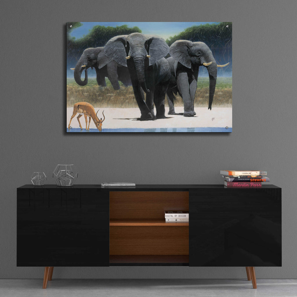 Epic Art 'The Approach' by Durwood Coffey, Acrylic Glass Wall Art,36x24