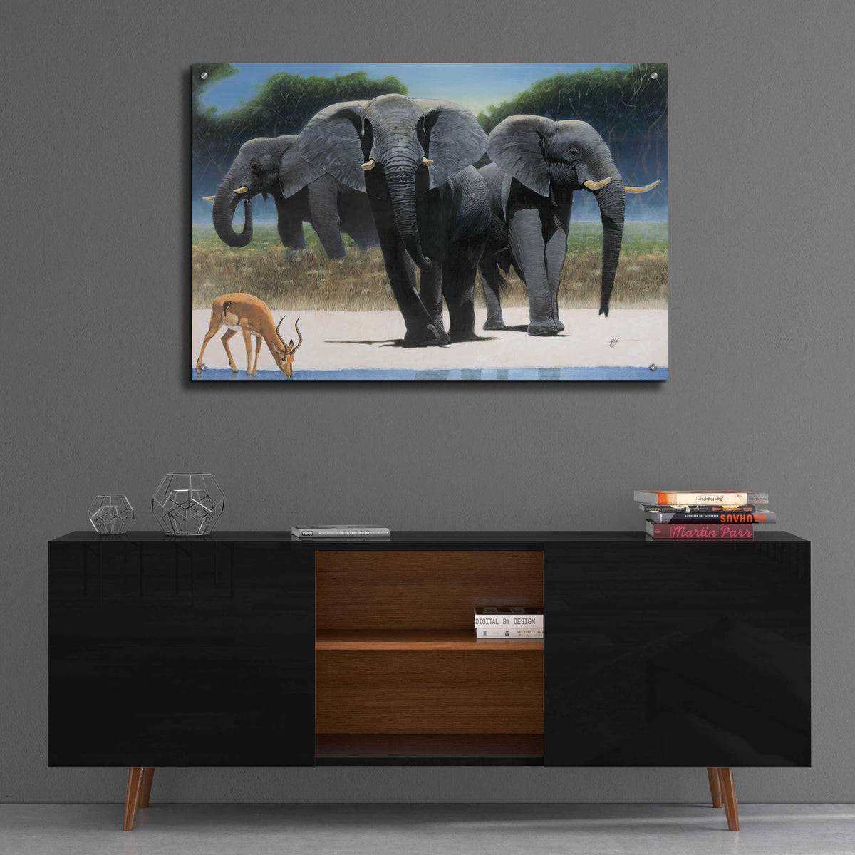 Epic Art 'The Approach' by Durwood Coffey, Acrylic Glass Wall Art,36x24