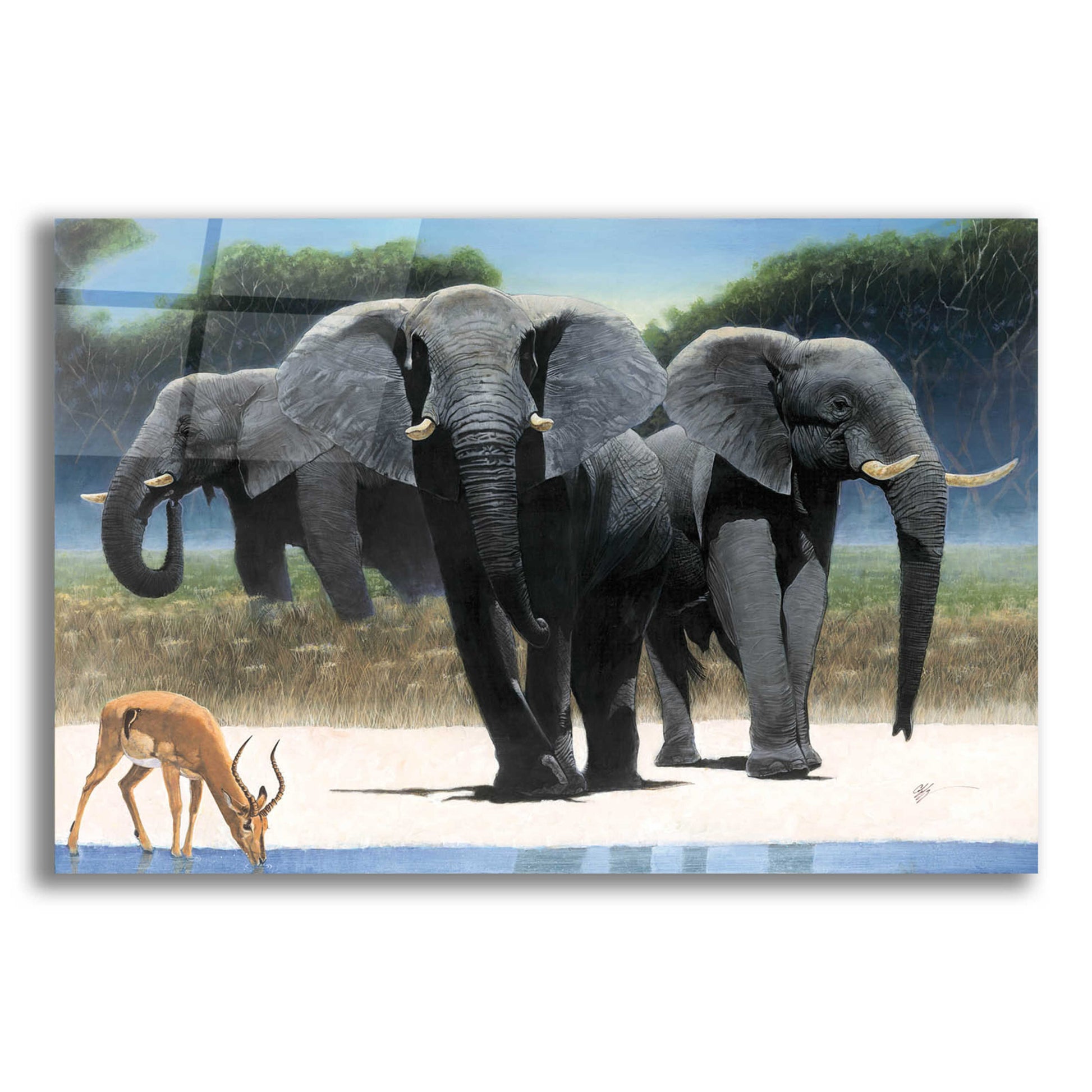 Epic Art 'The Approach' by Durwood Coffey, Acrylic Glass Wall Art