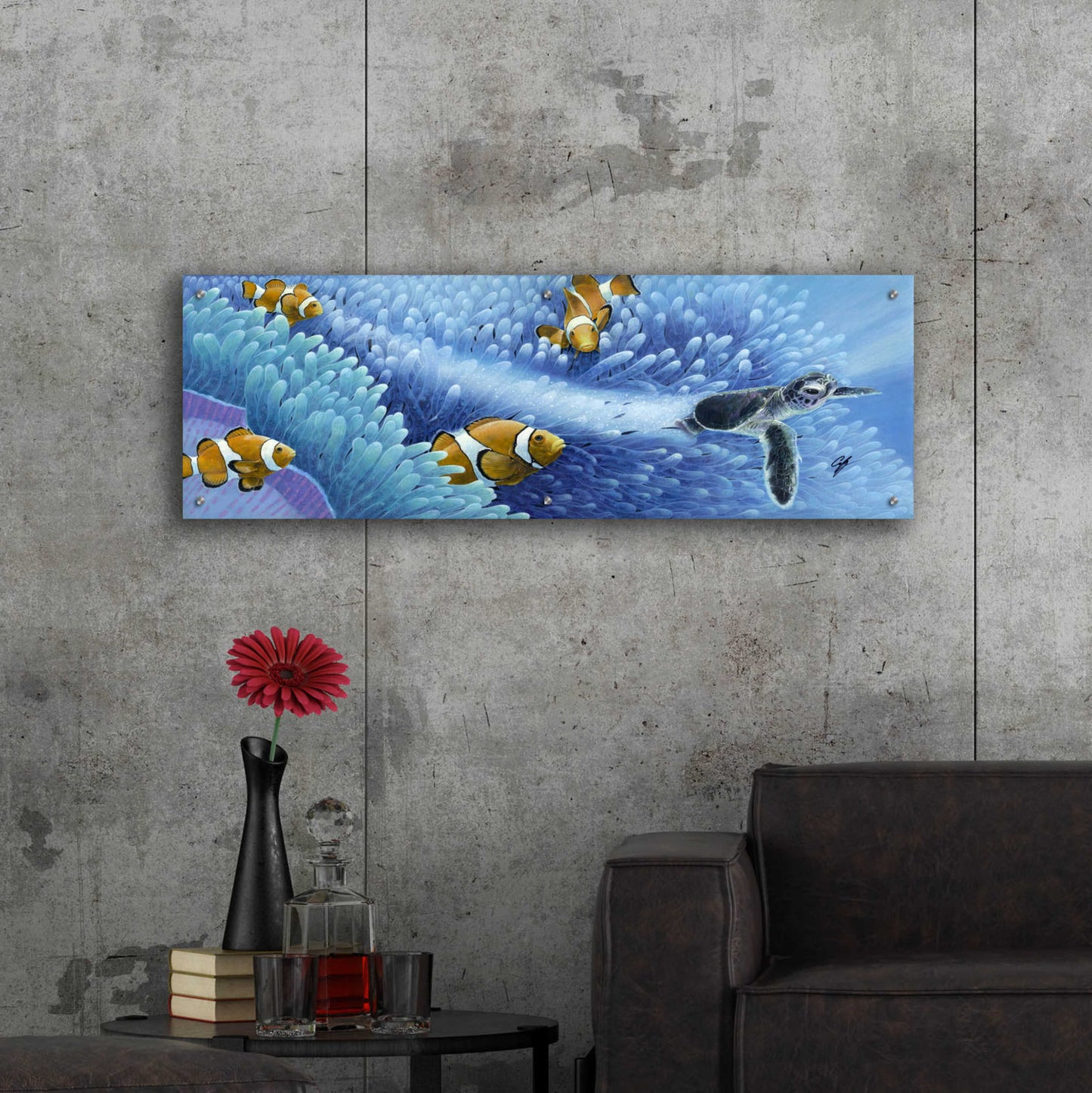 Epic Art 'The Journey Begins' by Durwood Coffey, Acrylic Glass Wall Art,48x16