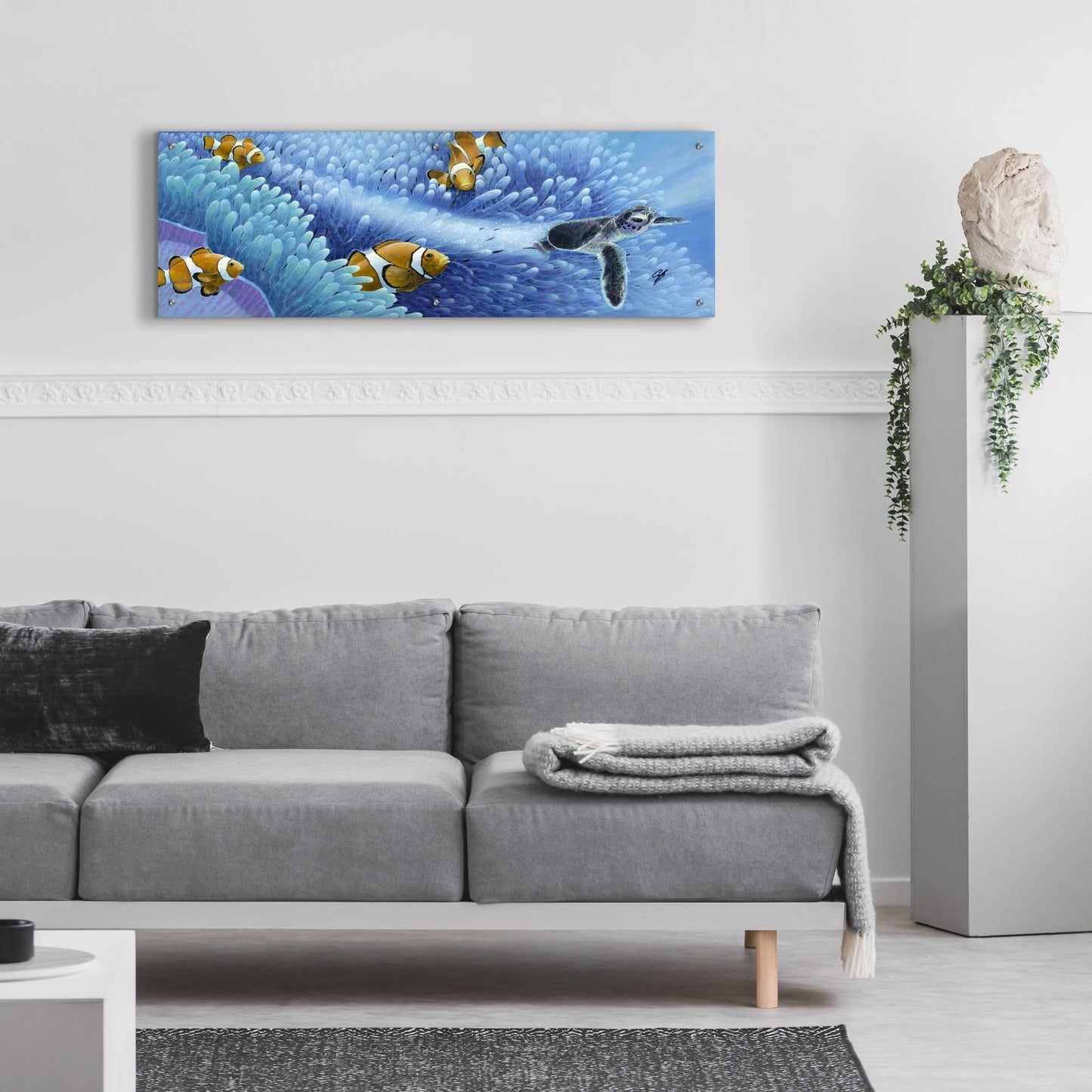 Epic Art 'The Journey Begins' by Durwood Coffey, Acrylic Glass Wall Art,48x16