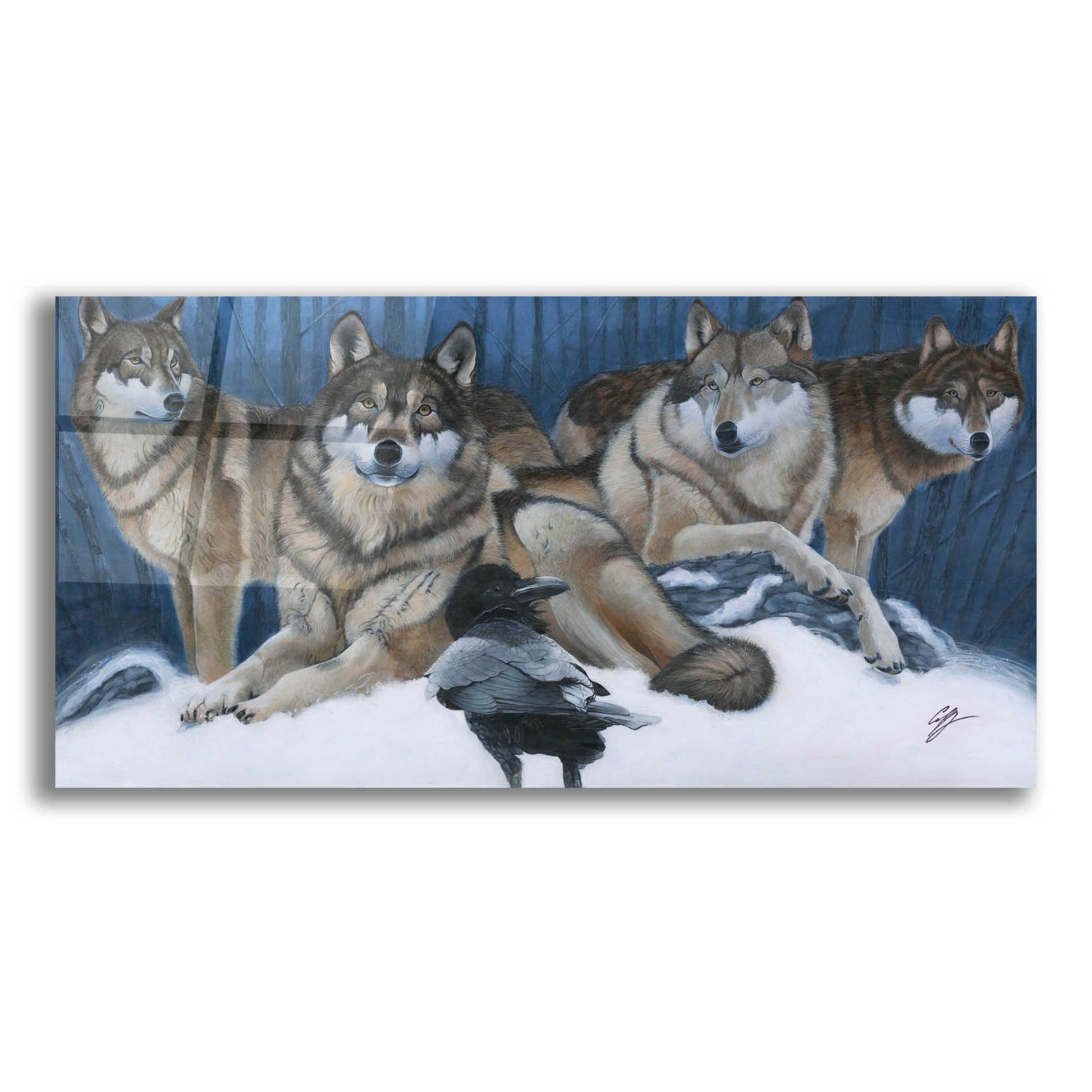 Epic Art 'The Messenger' by Durwood Coffey, Acrylic Glass Wall Art