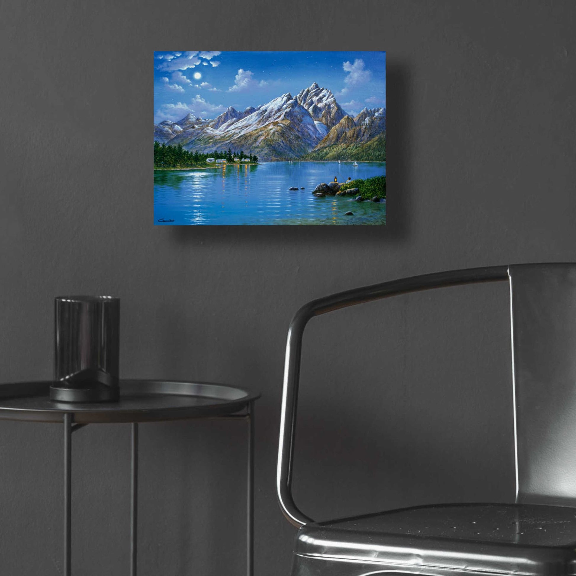 Epic Art 'Grand Tetons' by Eduardo Camoes, Acrylic Glass Wall Art,16x12