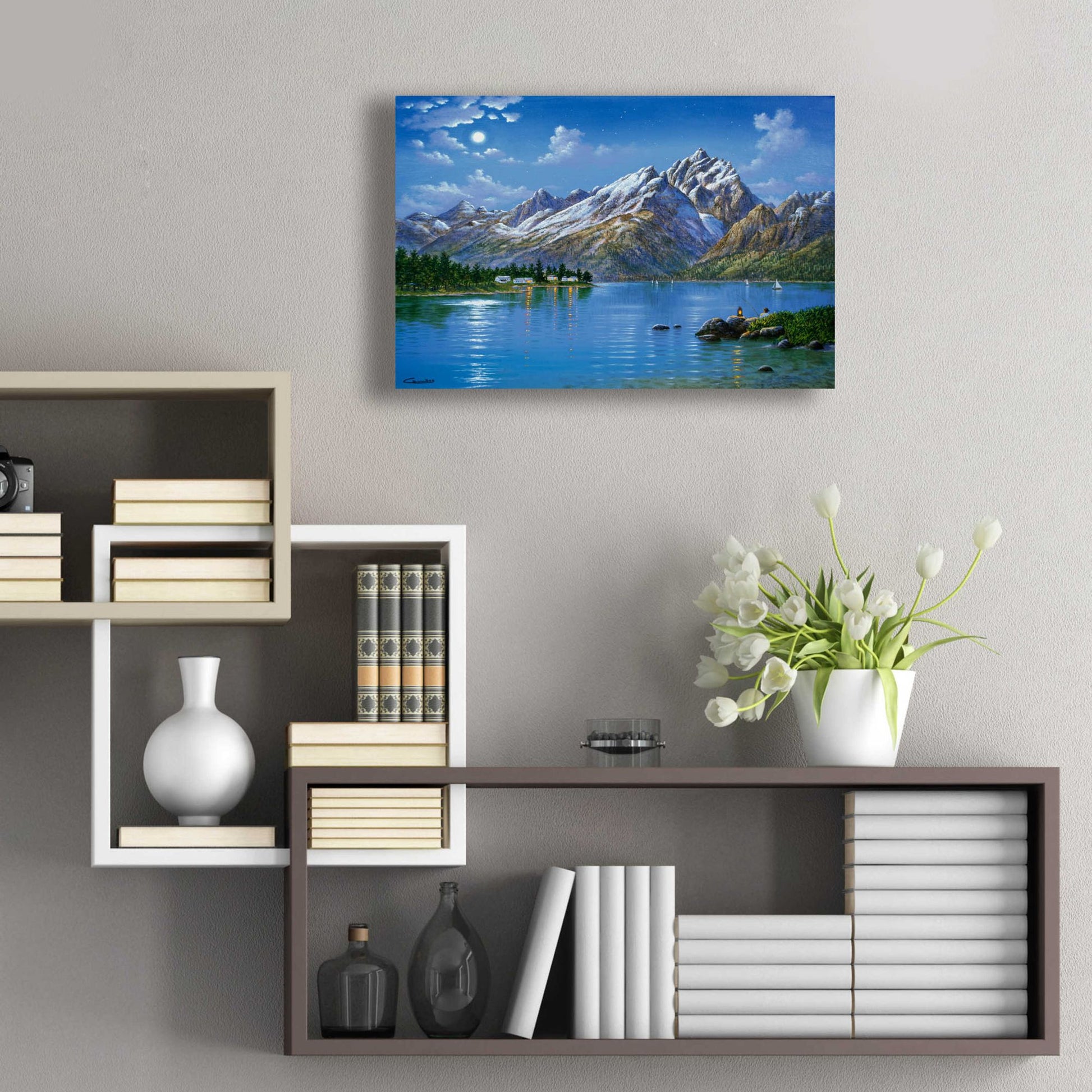 Epic Art 'Grand Tetons' by Eduardo Camoes, Acrylic Glass Wall Art,24x16