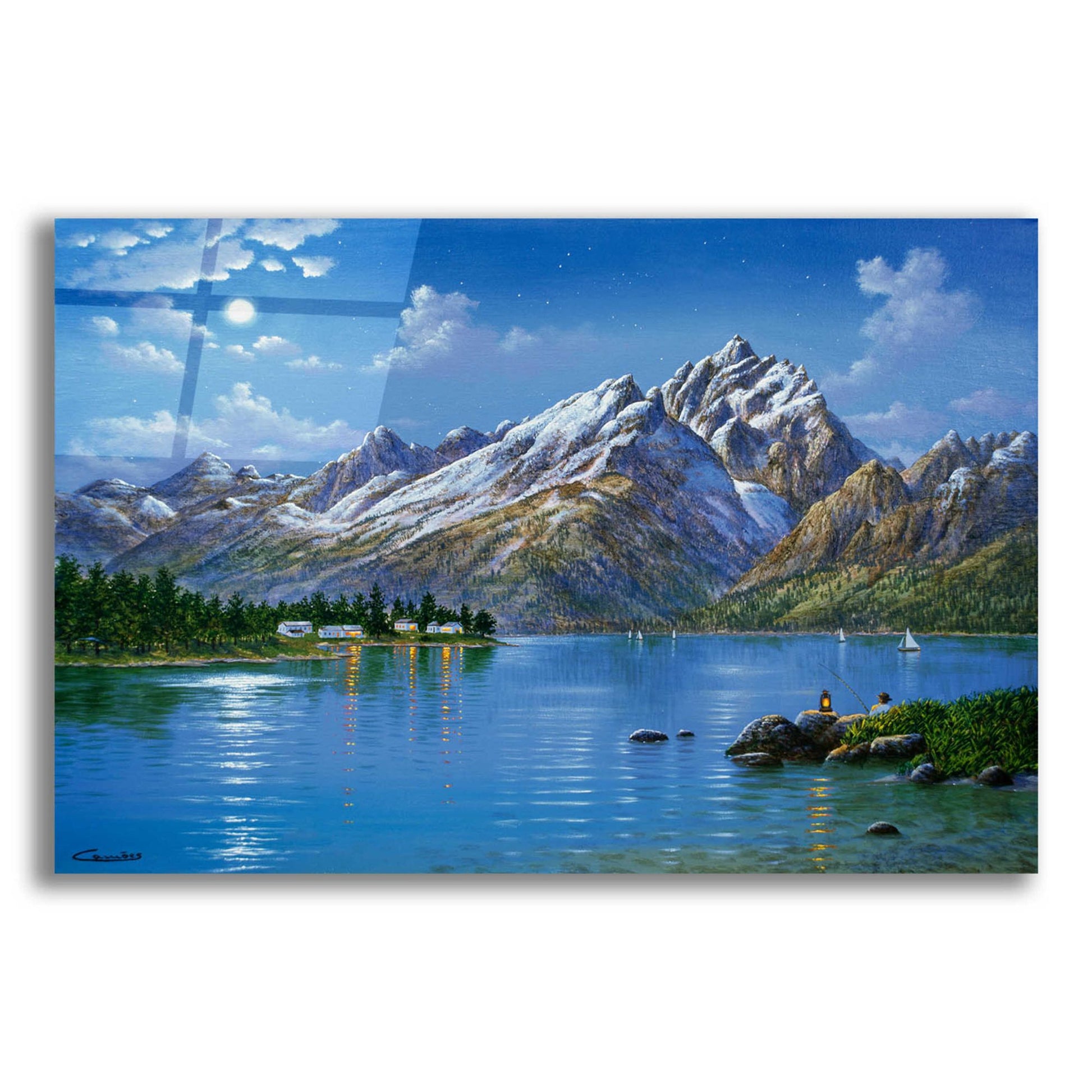 Epic Art 'Grand Tetons' by Eduardo Camoes, Acrylic Glass Wall Art,24x16