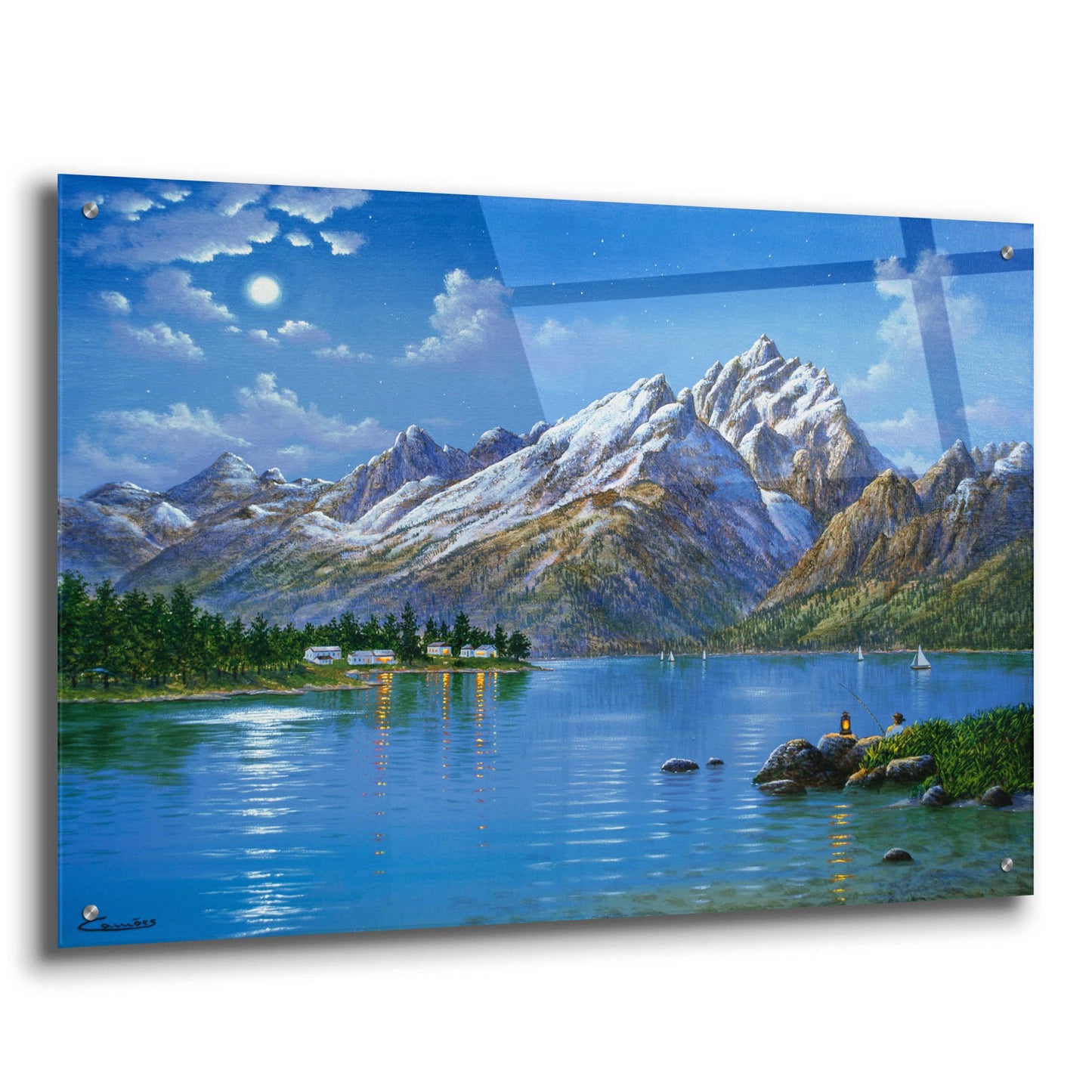 Epic Art 'Grand Tetons' by Eduardo Camoes, Acrylic Glass Wall Art,36x24