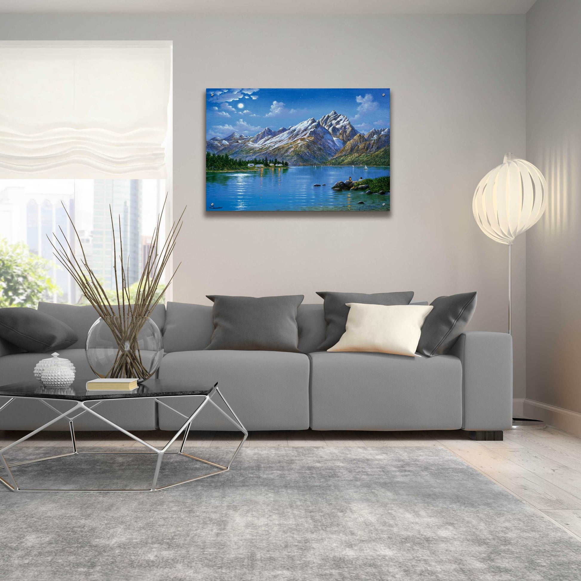 Epic Art 'Grand Tetons' by Eduardo Camoes, Acrylic Glass Wall Art,36x24