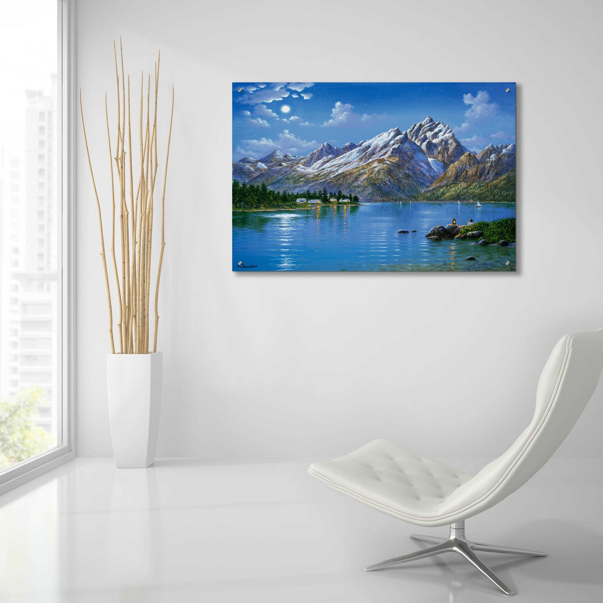 Epic Art 'Grand Tetons' by Eduardo Camoes, Acrylic Glass Wall Art,36x24