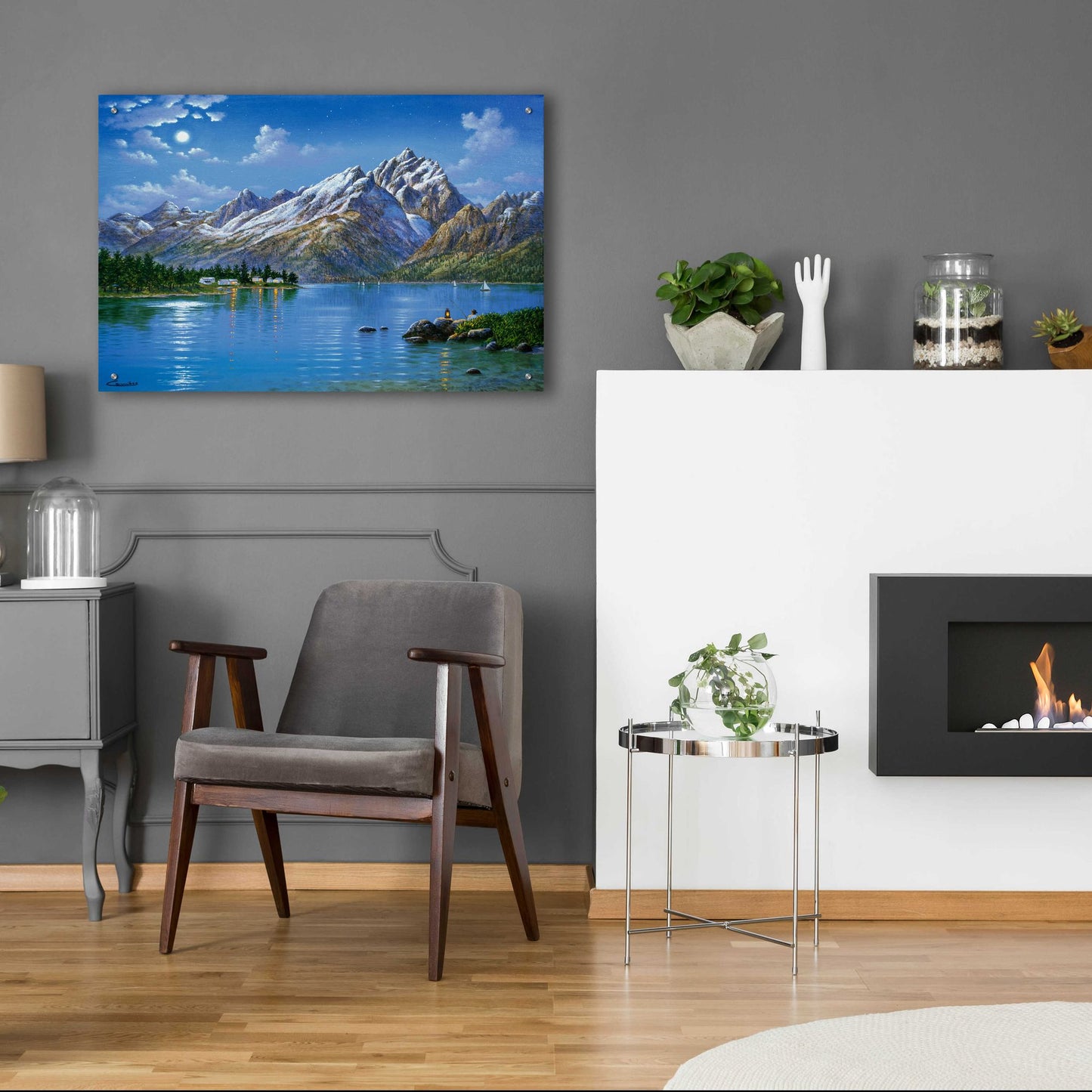 Epic Art 'Grand Tetons' by Eduardo Camoes, Acrylic Glass Wall Art,36x24