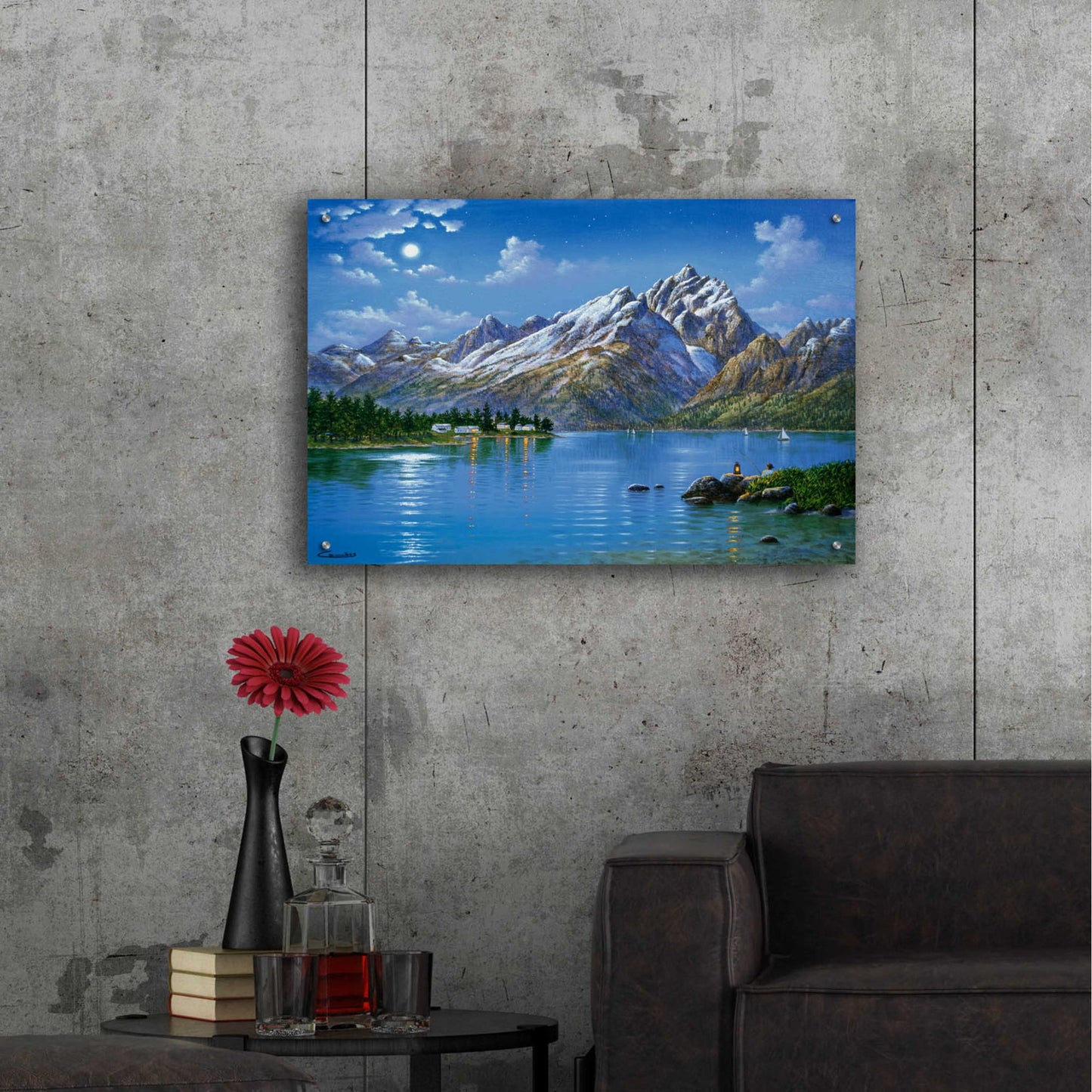 Epic Art 'Grand Tetons' by Eduardo Camoes, Acrylic Glass Wall Art,36x24