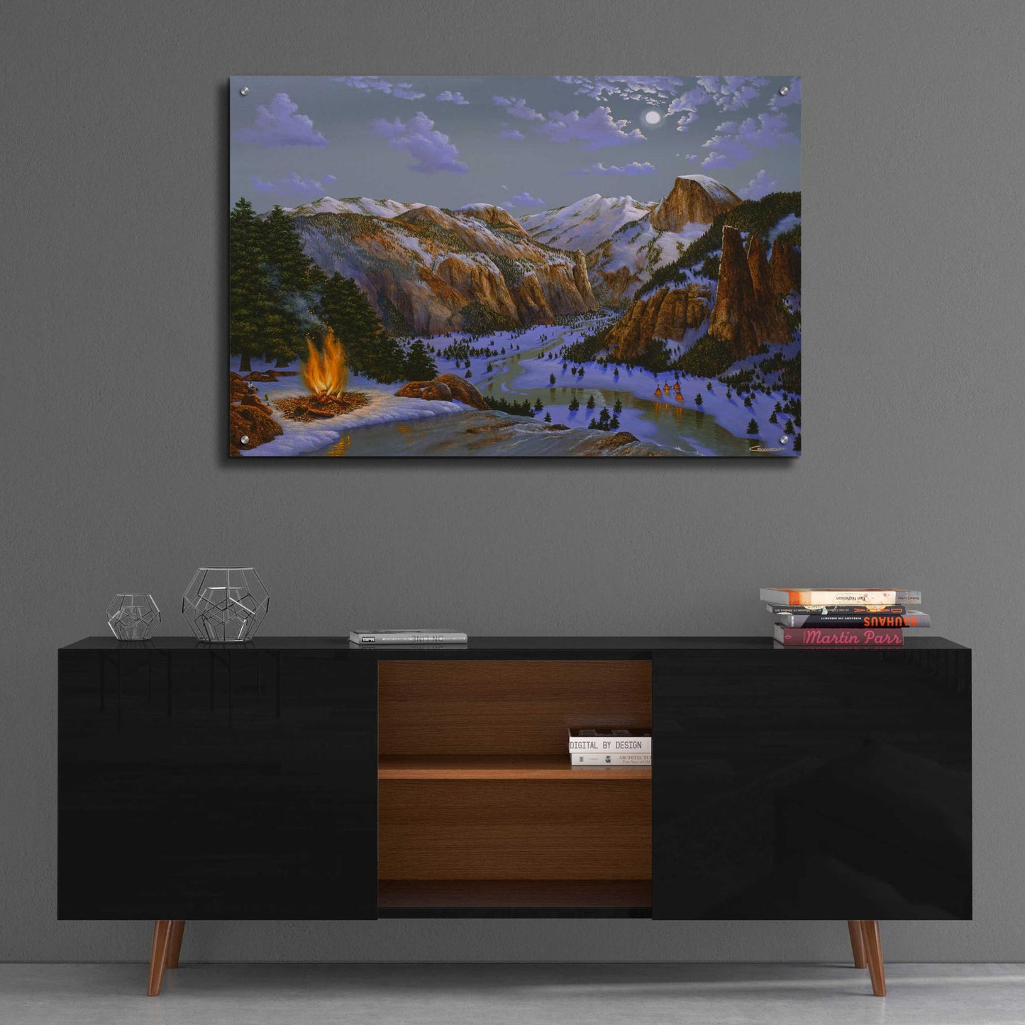 Epic Art 'Miwok Indians At Yosemite' by Eduardo Camoes, Acrylic Glass Wall Art,36x24