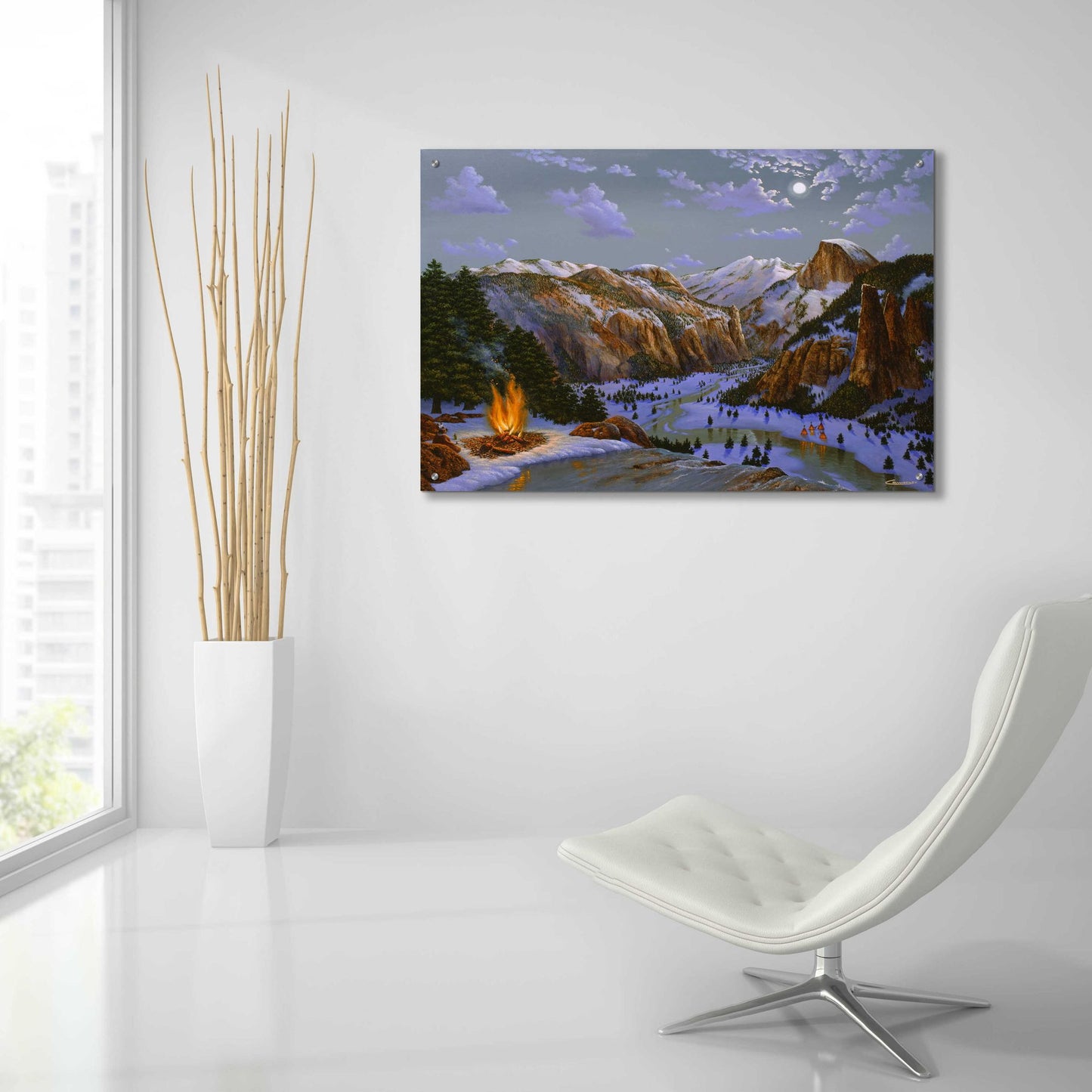 Epic Art 'Miwok Indians At Yosemite' by Eduardo Camoes, Acrylic Glass Wall Art,36x24