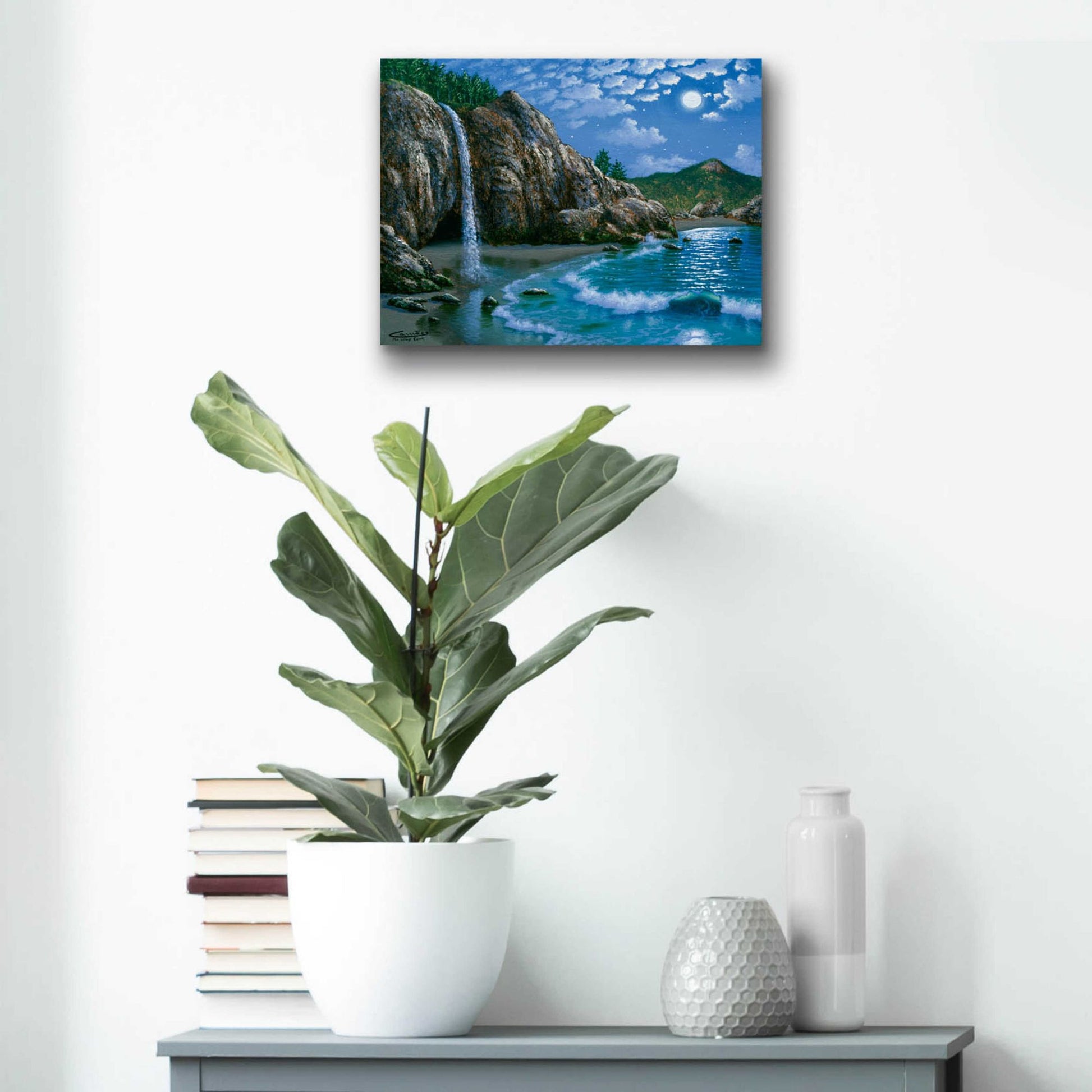 Epic Art 'Mc Way Cove, Big Sur' by Eduardo Camoes, Acrylic Glass Wall Art,16x12