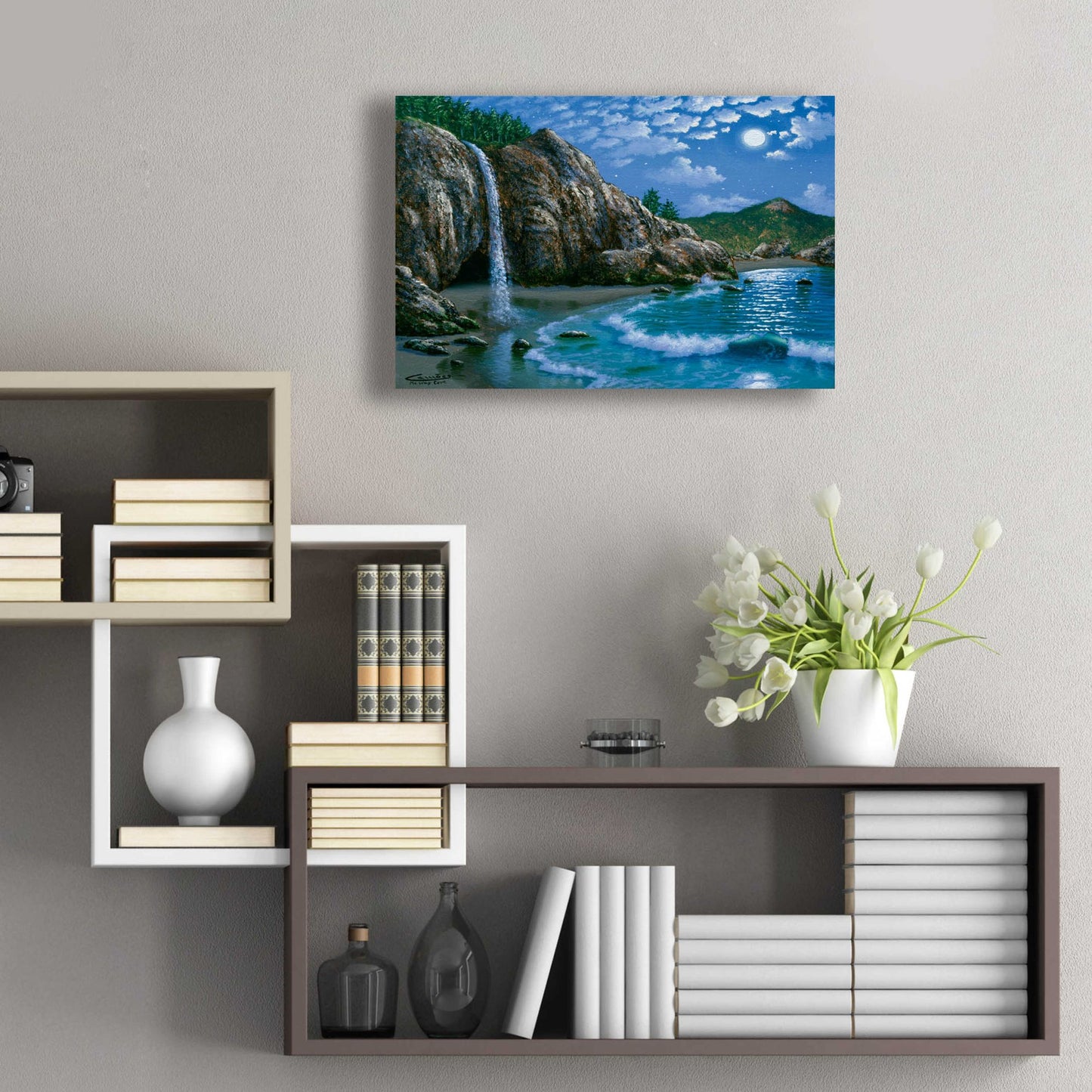 Epic Art 'Mc Way Cove, Big Sur' by Eduardo Camoes, Acrylic Glass Wall Art,24x16