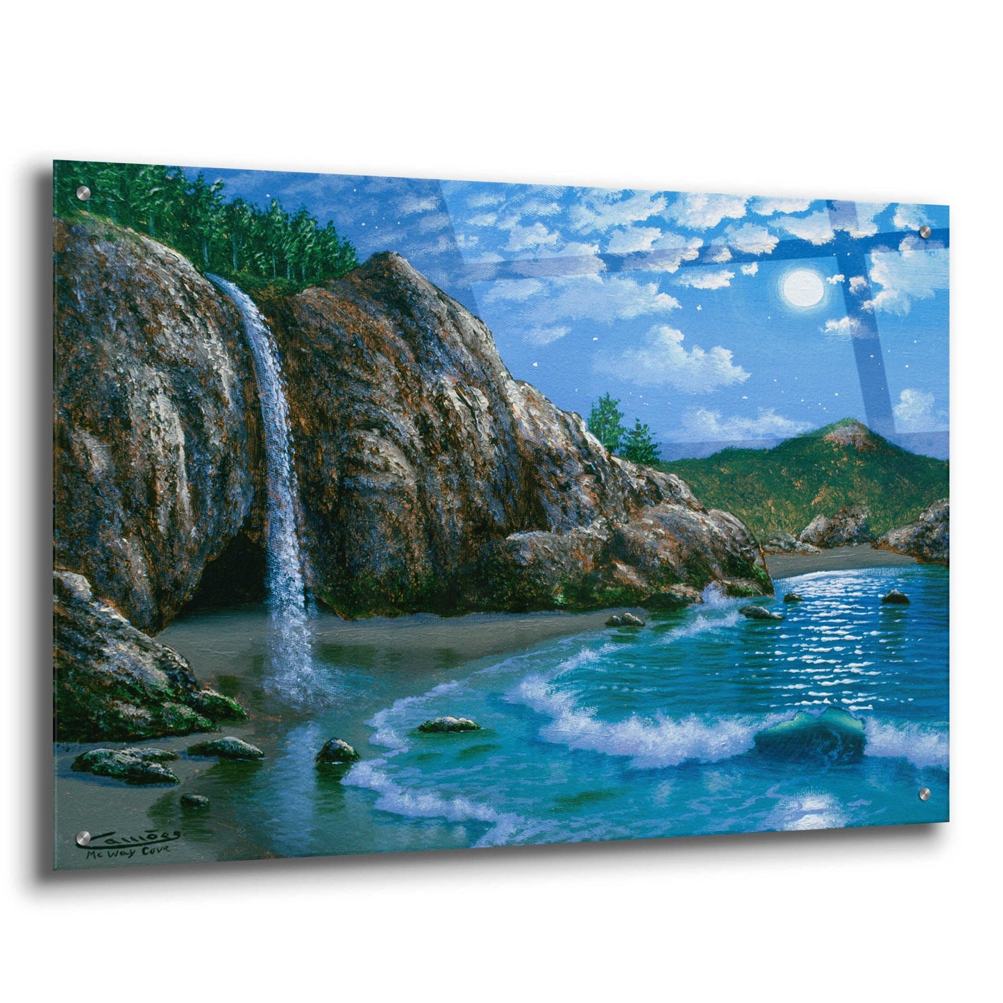 Epic Art 'Mc Way Cove, Big Sur' by Eduardo Camoes, Acrylic Glass Wall Art,36x24