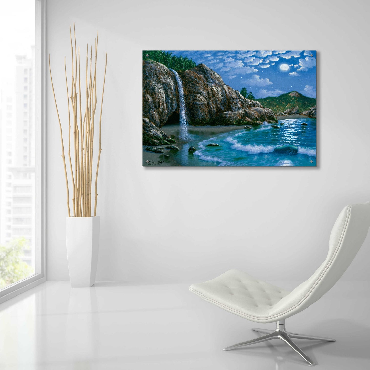 Epic Art 'Mc Way Cove, Big Sur' by Eduardo Camoes, Acrylic Glass Wall Art,36x24