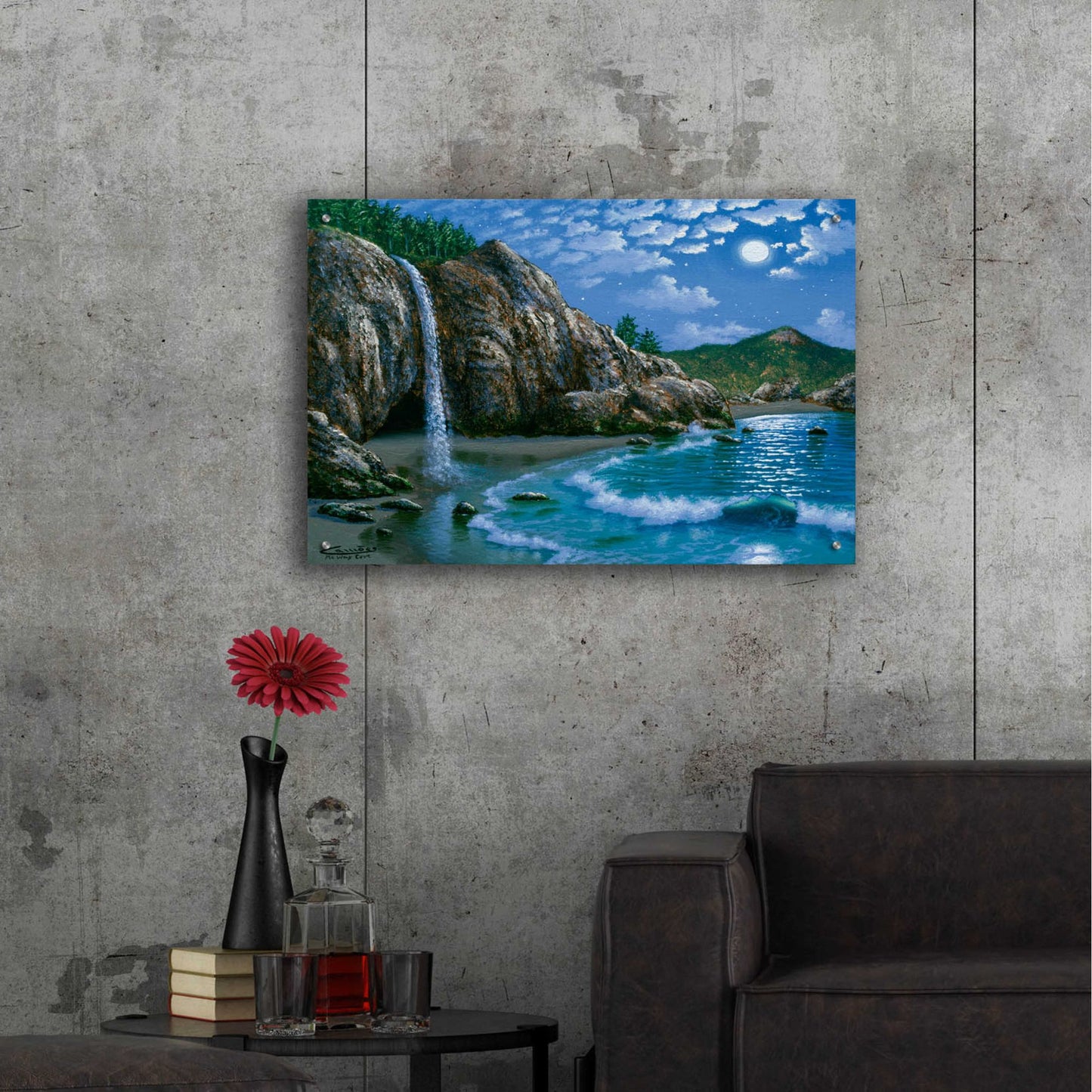 Epic Art 'Mc Way Cove, Big Sur' by Eduardo Camoes, Acrylic Glass Wall Art,36x24