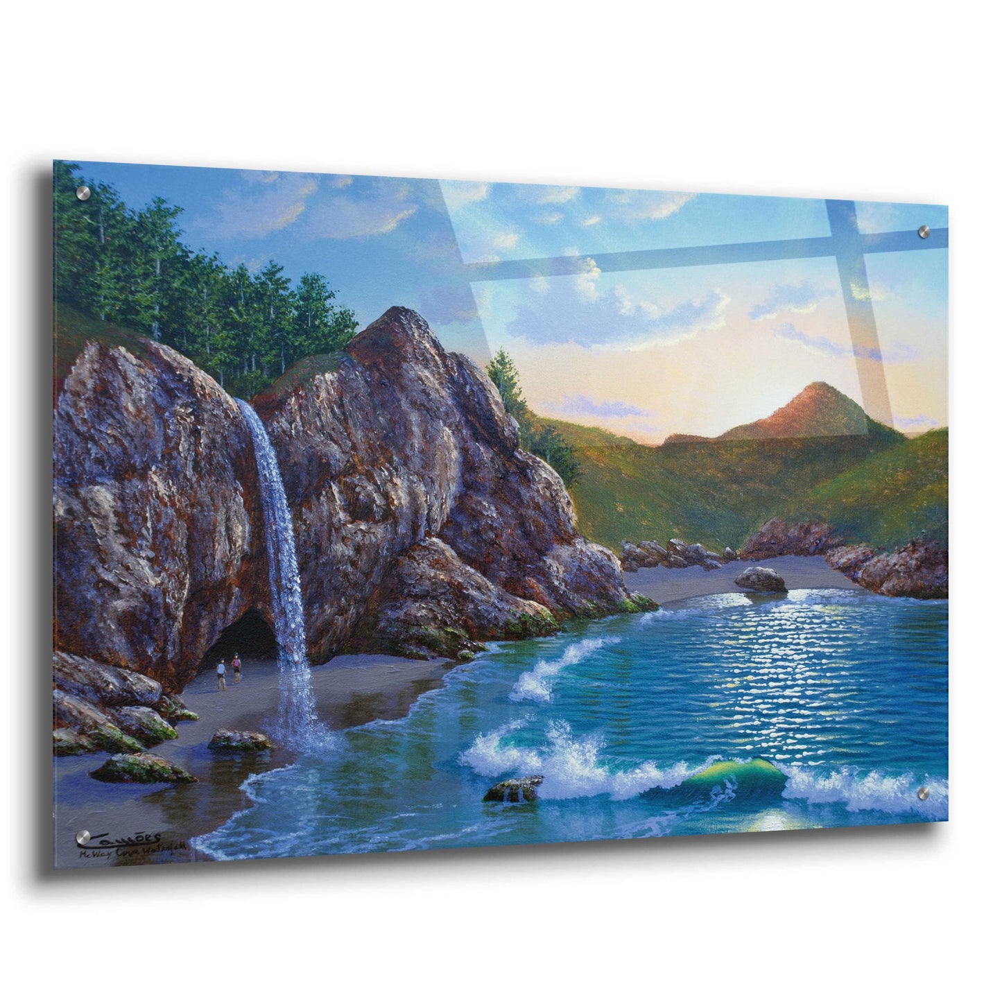 Epic Art 'Mc Way Cove Sunset' by Eduardo Camoes, Acrylic Glass Wall Art,36x24