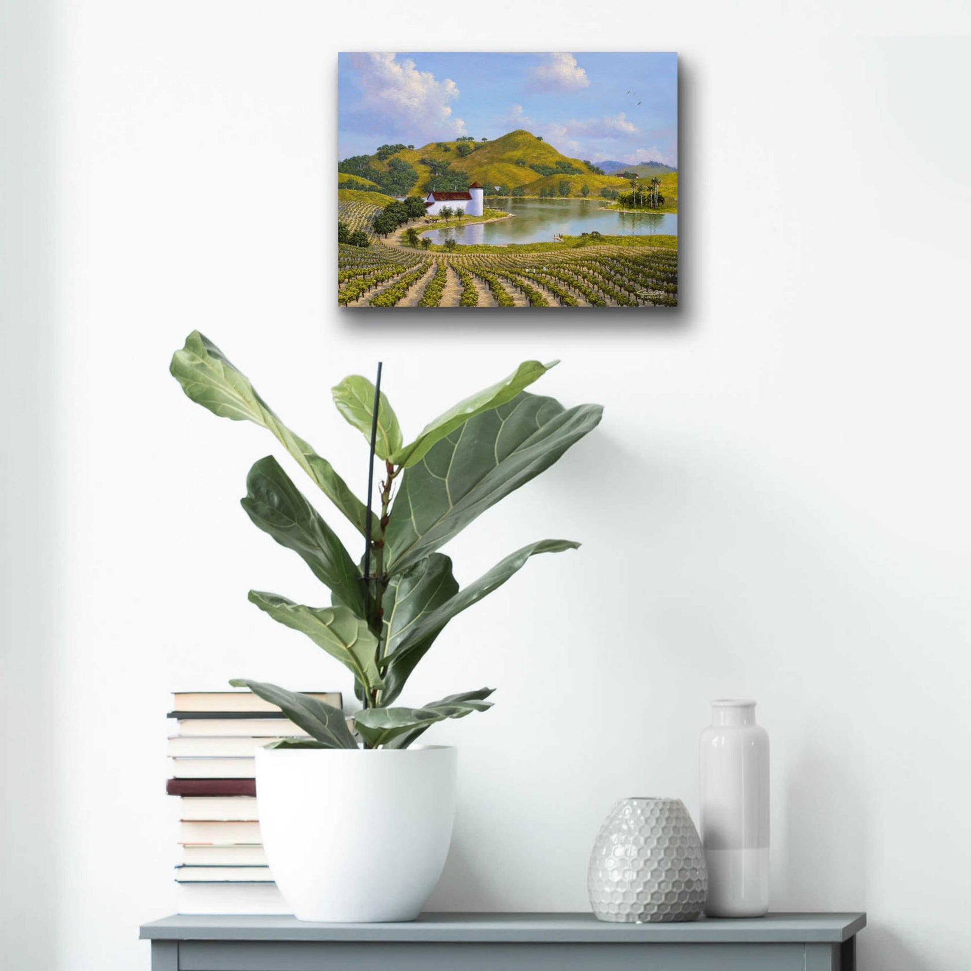 Epic Art 'Napa Valley' by Eduardo Camoes, Acrylic Glass Wall Art,16x12