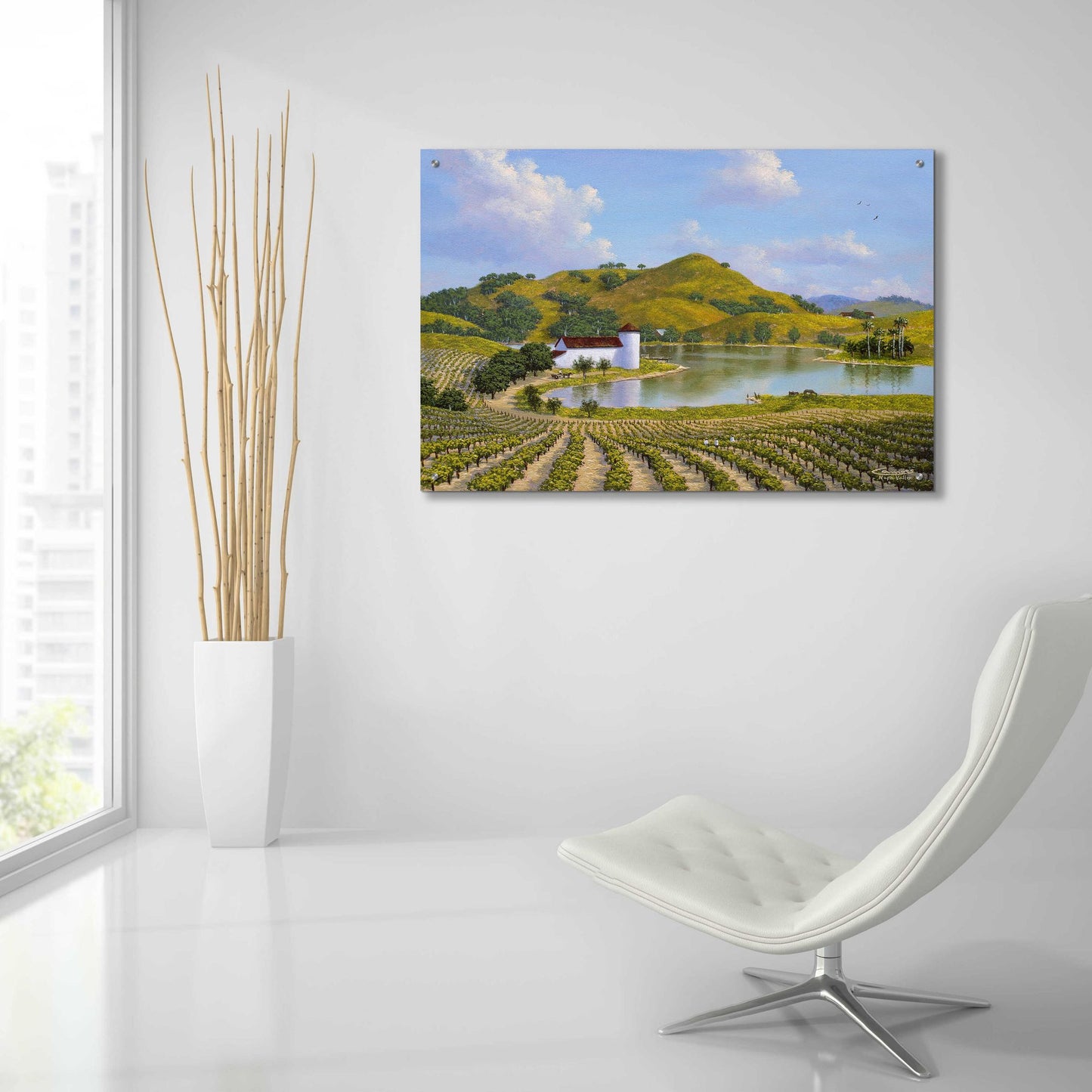 Epic Art 'Napa Valley' by Eduardo Camoes, Acrylic Glass Wall Art,36x24