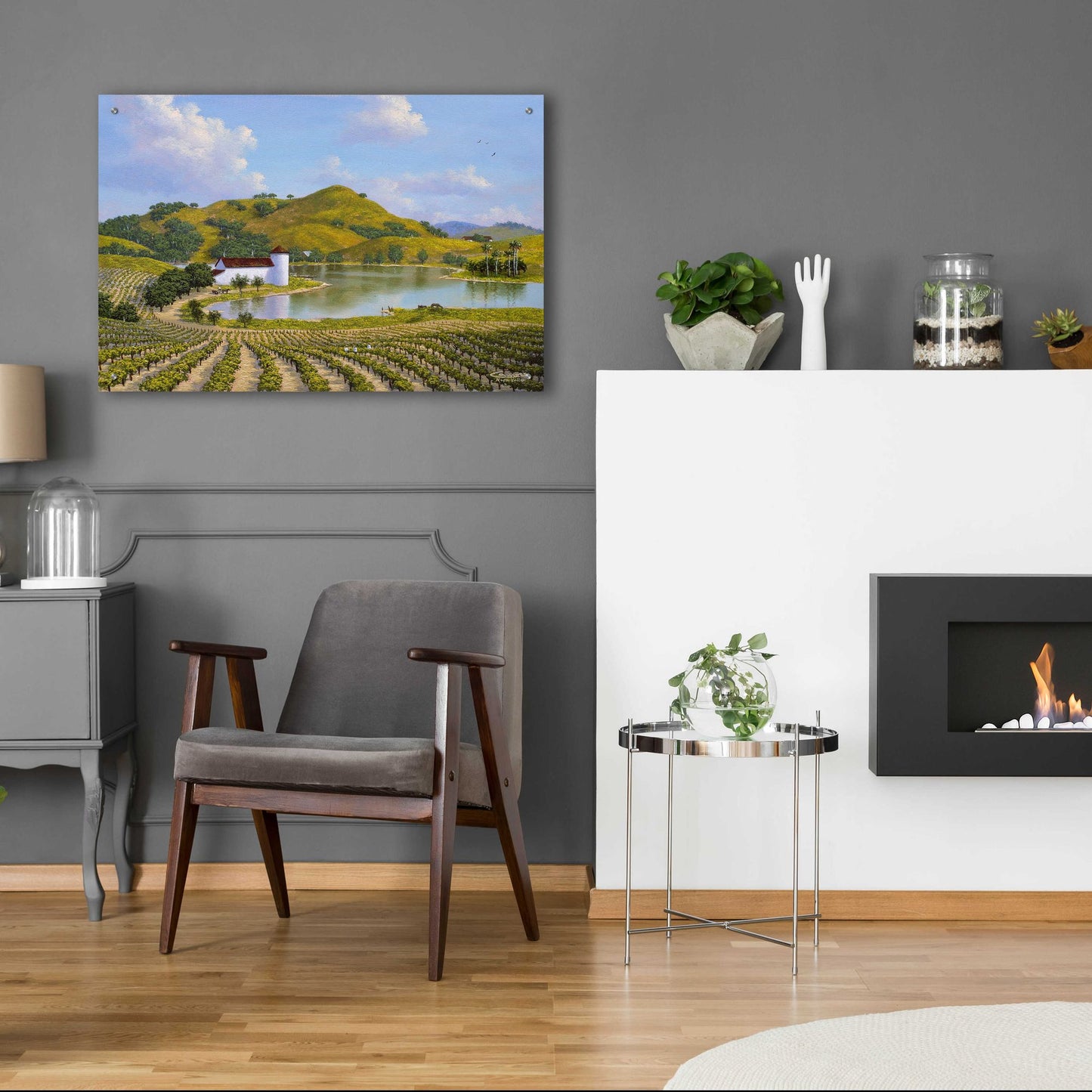 Epic Art 'Napa Valley' by Eduardo Camoes, Acrylic Glass Wall Art,36x24